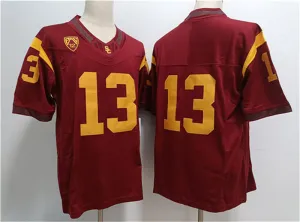 U.Trojans #13 Caleb Williams Red Stitched Jersey College Jerseys
