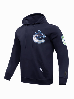 Vancouver Canucks Pro Standard NHL Team Chenille Hoodie Jumper - Navy