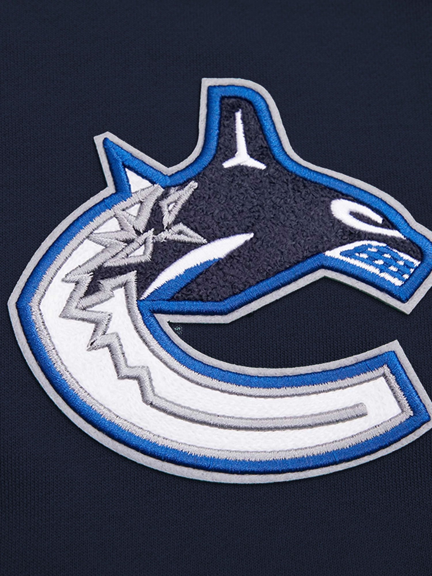 Vancouver Canucks Pro Standard NHL Team Chenille Hoodie Jumper - Navy