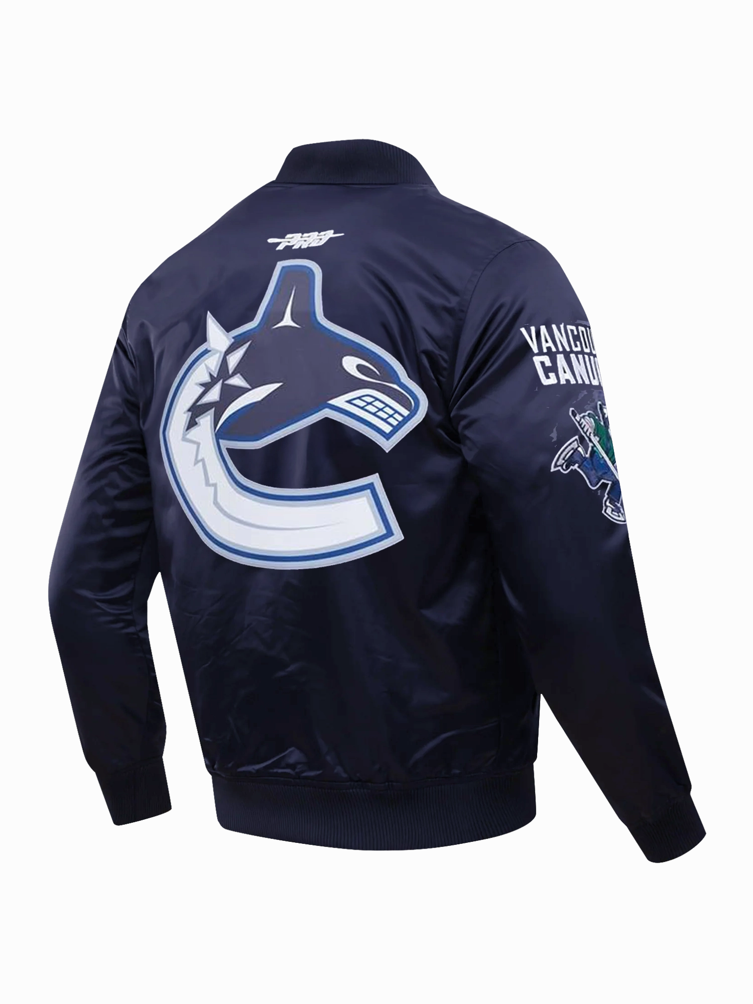 Vancouver Canucks Pro Standard NHL Team Classic Satin Button Jacket - Navy