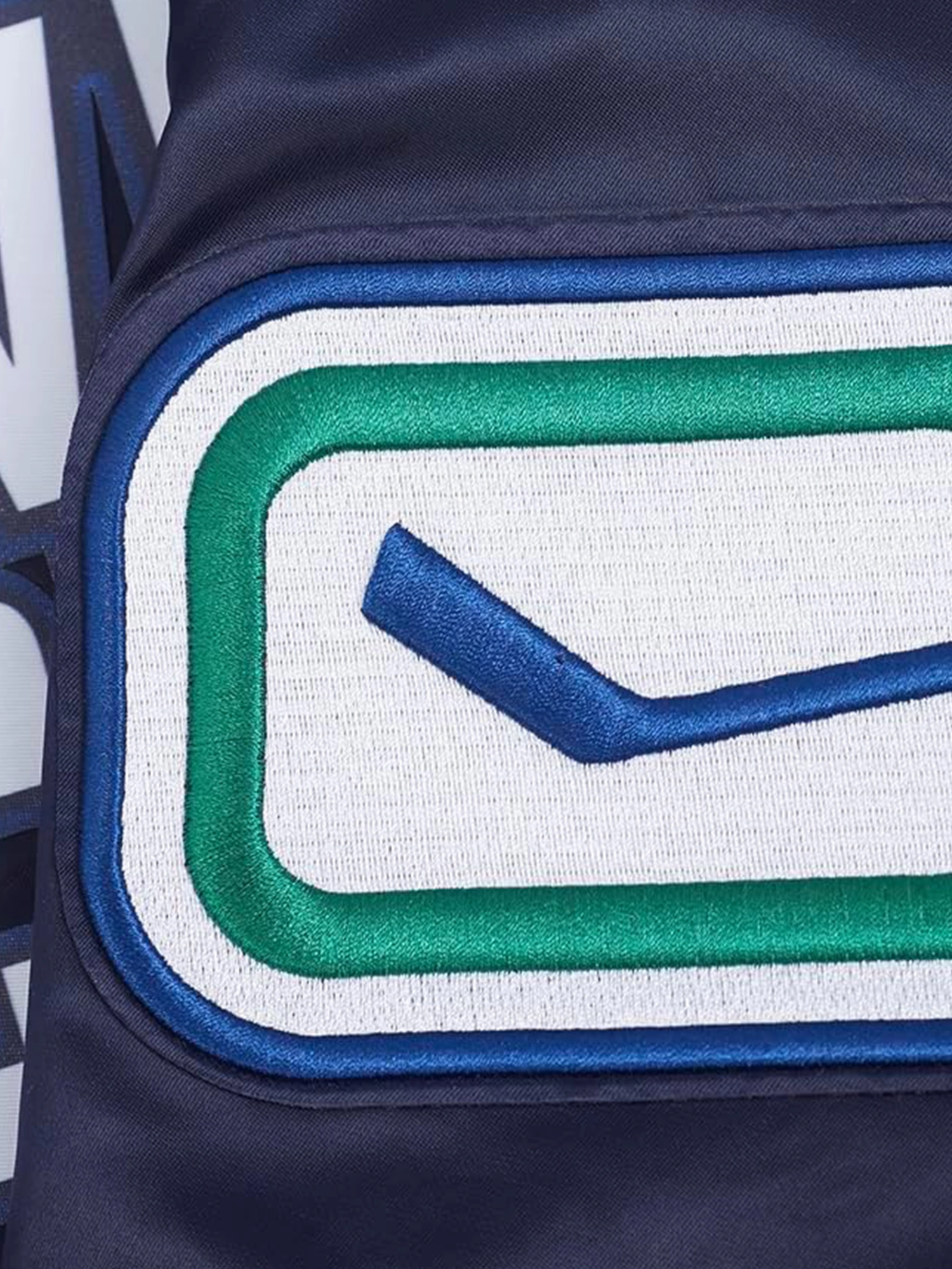 Vancouver Canucks Pro Standard NHL Team Classic Satin Button Jacket - Navy