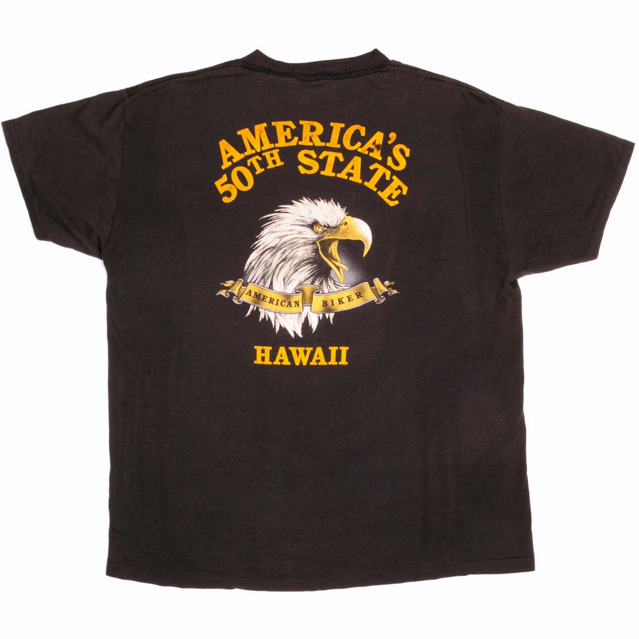 VINTAGE 3D EMBLEM HARLEY DAVIDSON TEE SHIRT 1987 SIZE LARGE MADE IN USA
