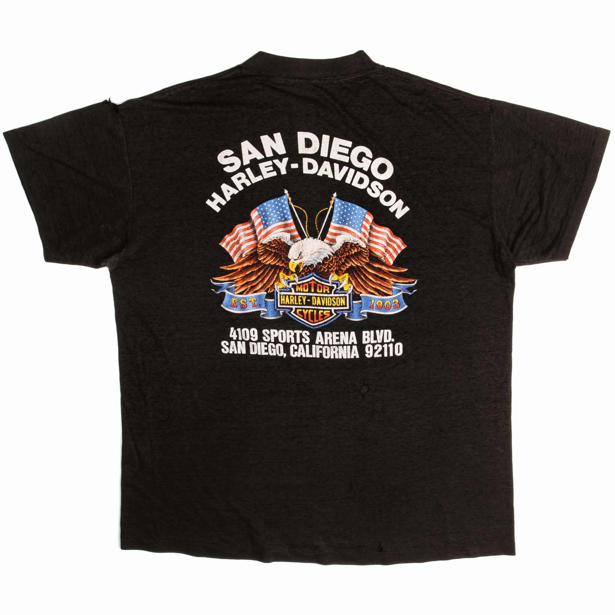 VINTAGE 3D EMBLEM HARLEY DAVIDSON TEE SHIRT 1988 SIZE XL MADE IN USA