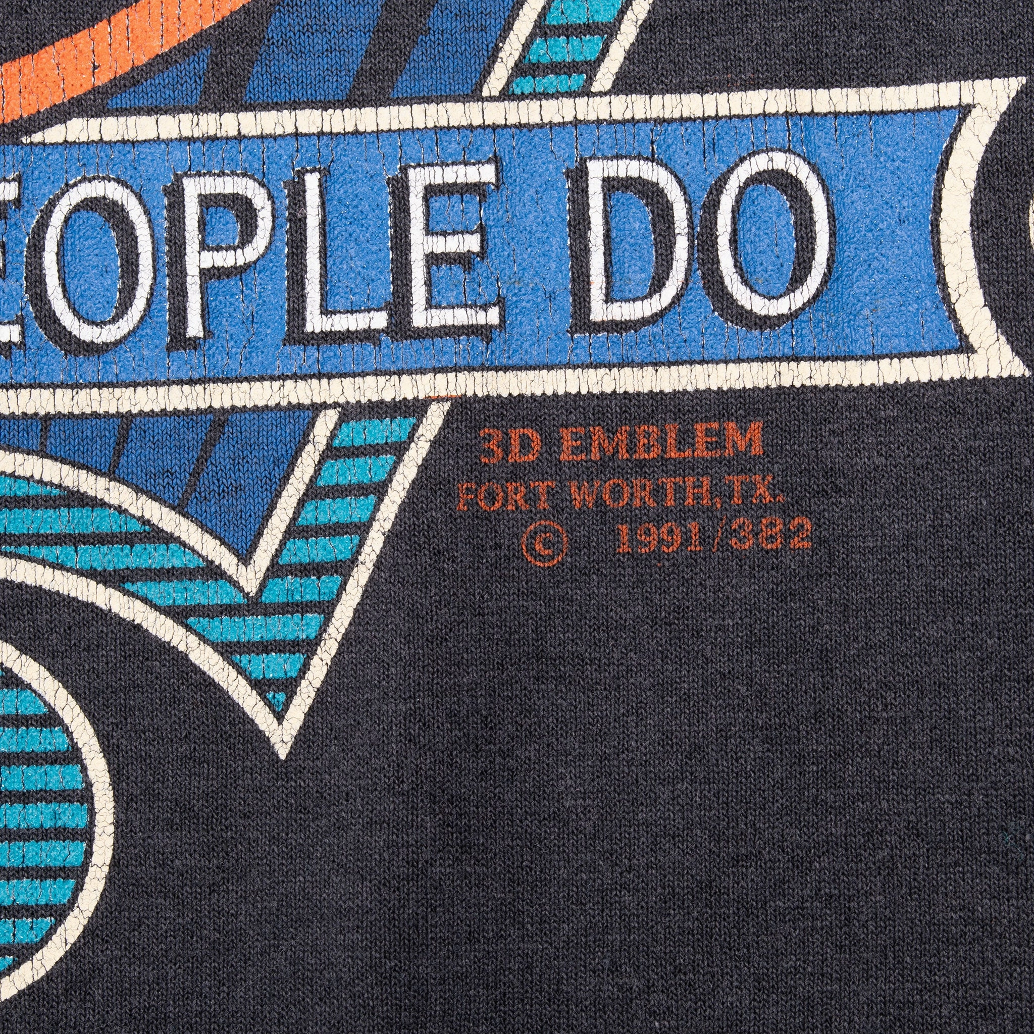 VINTAGE 3D EMBLEM HARLEY DAVIDSON TEE SHIRT 1991 LARGE MADE IN USA