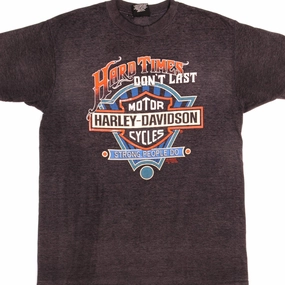 VINTAGE 3D EMBLEM HARLEY DAVIDSON TEE SHIRT 1991 SIZE LARGE MADE IN USA
