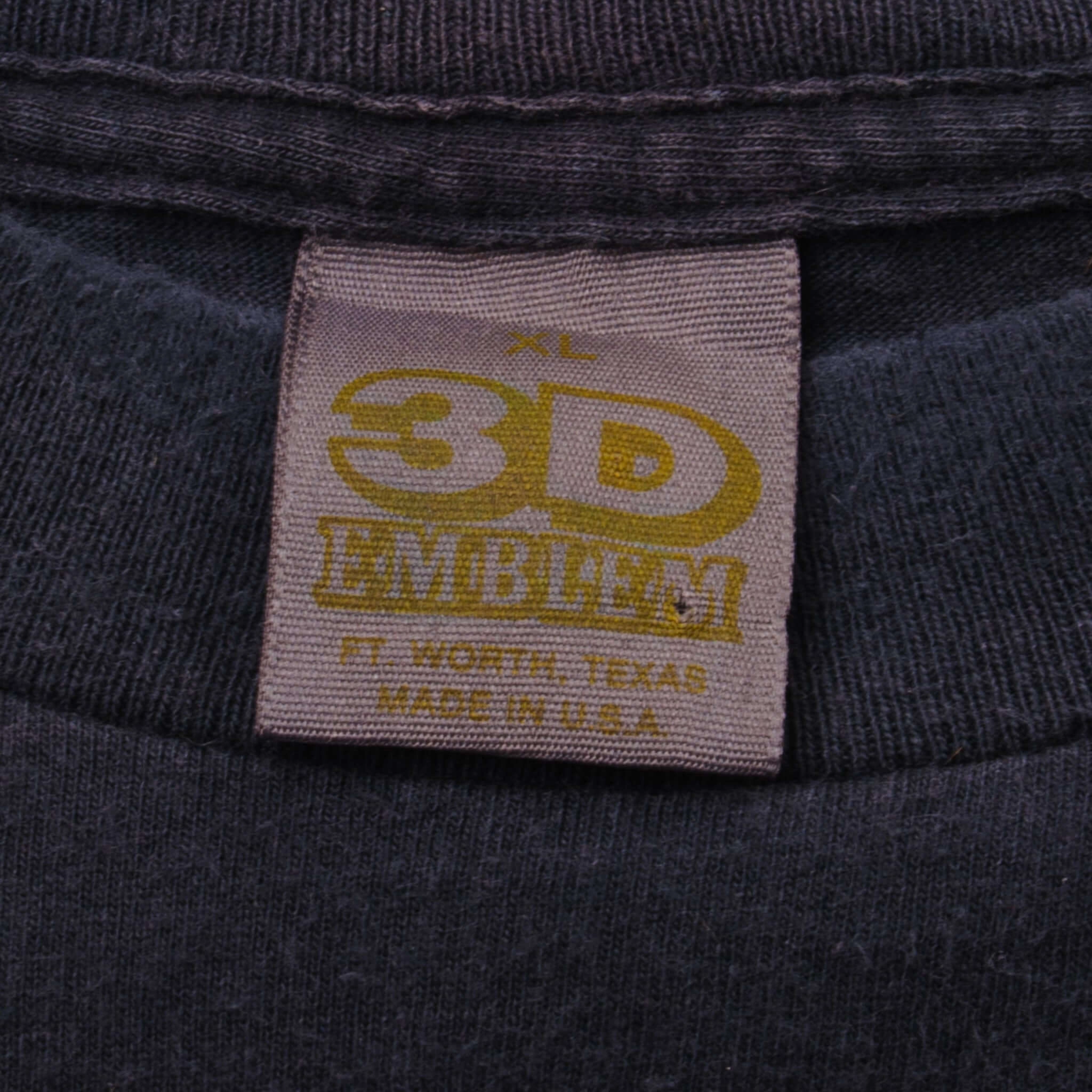 VINTAGE 3D EMBLEM INDIAN CHIEF TEE SHIRT 1993 SIZE XL MADE IN USA