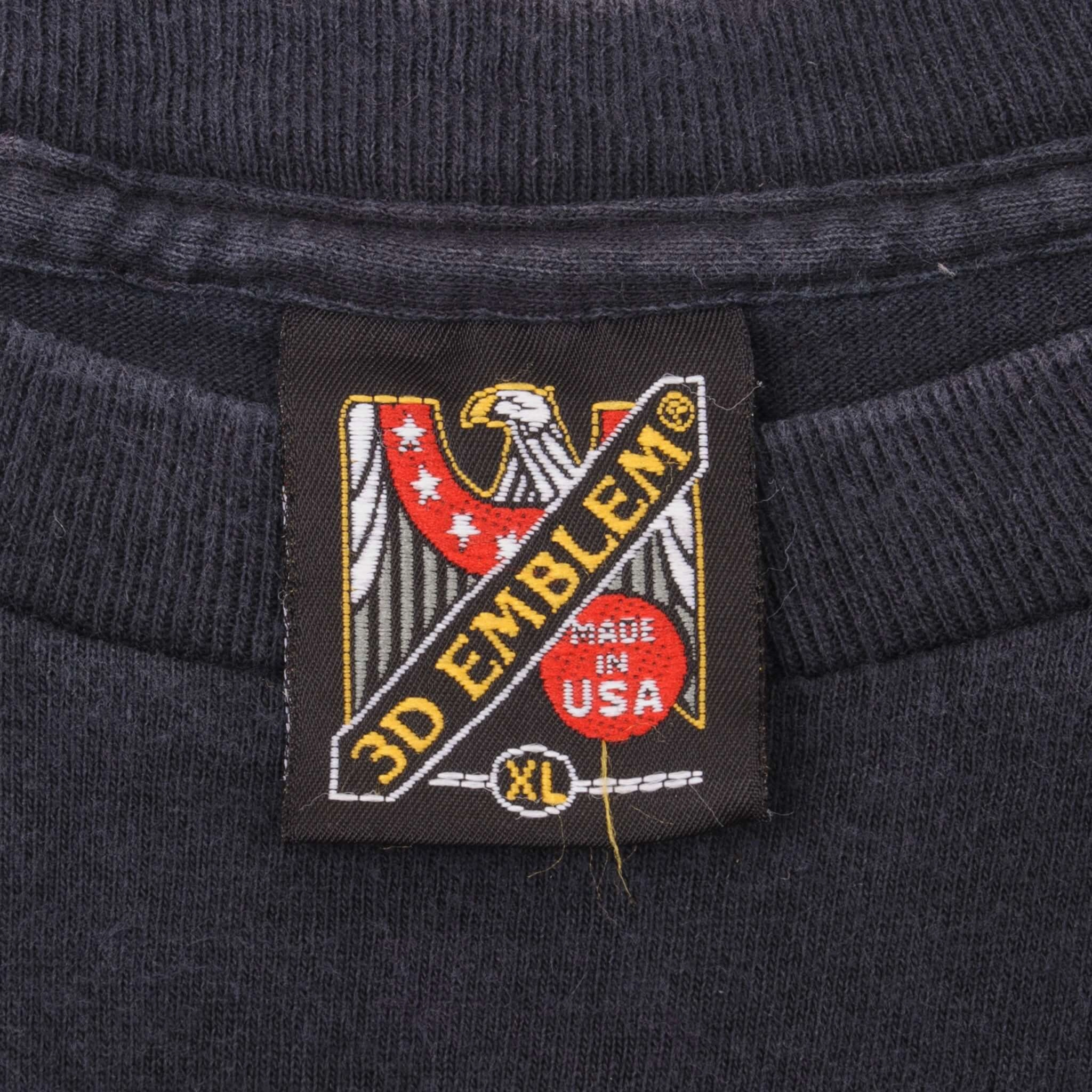 VINTAGE 3D EMBLEM TEE SHIRT 1993 SIZE XL MADE IN USA