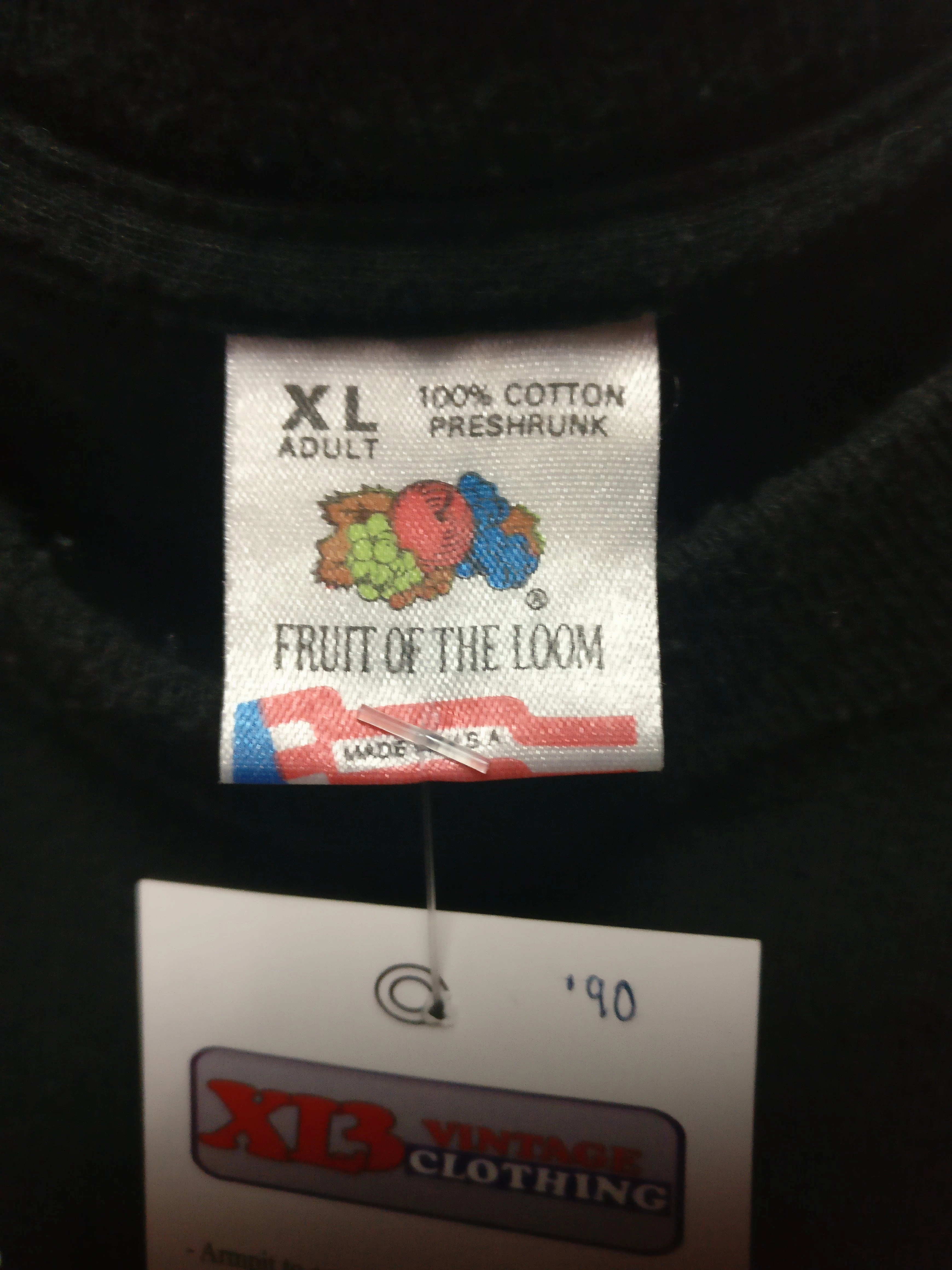 Vintage 90s PITTSBURGH PENGUINS NHL Fruit Of The Loom T-Shirt XL