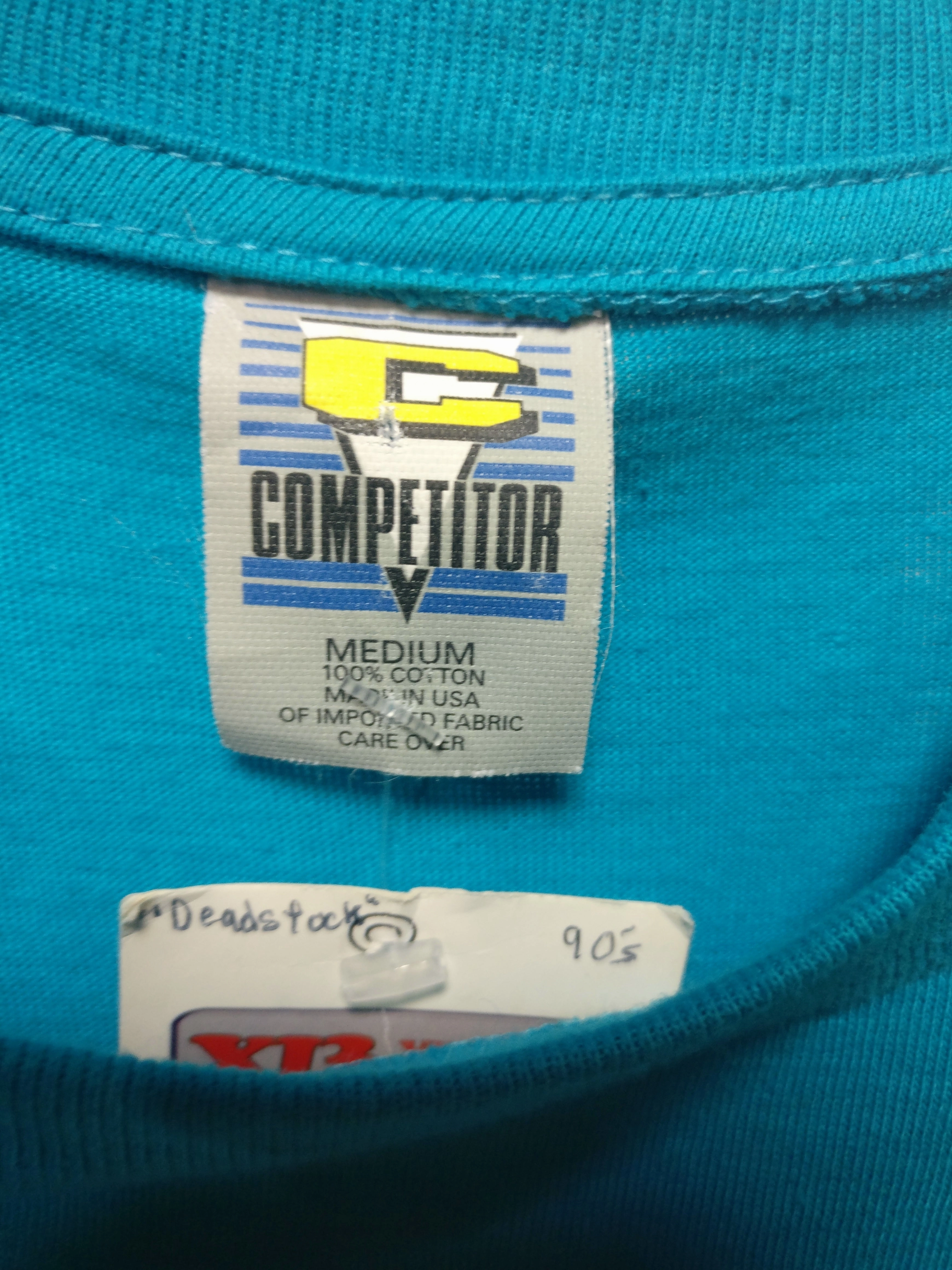 Vintage 90s SAN JOSE SHARKS NHL Competitor T-Shirt M (Deadstock)