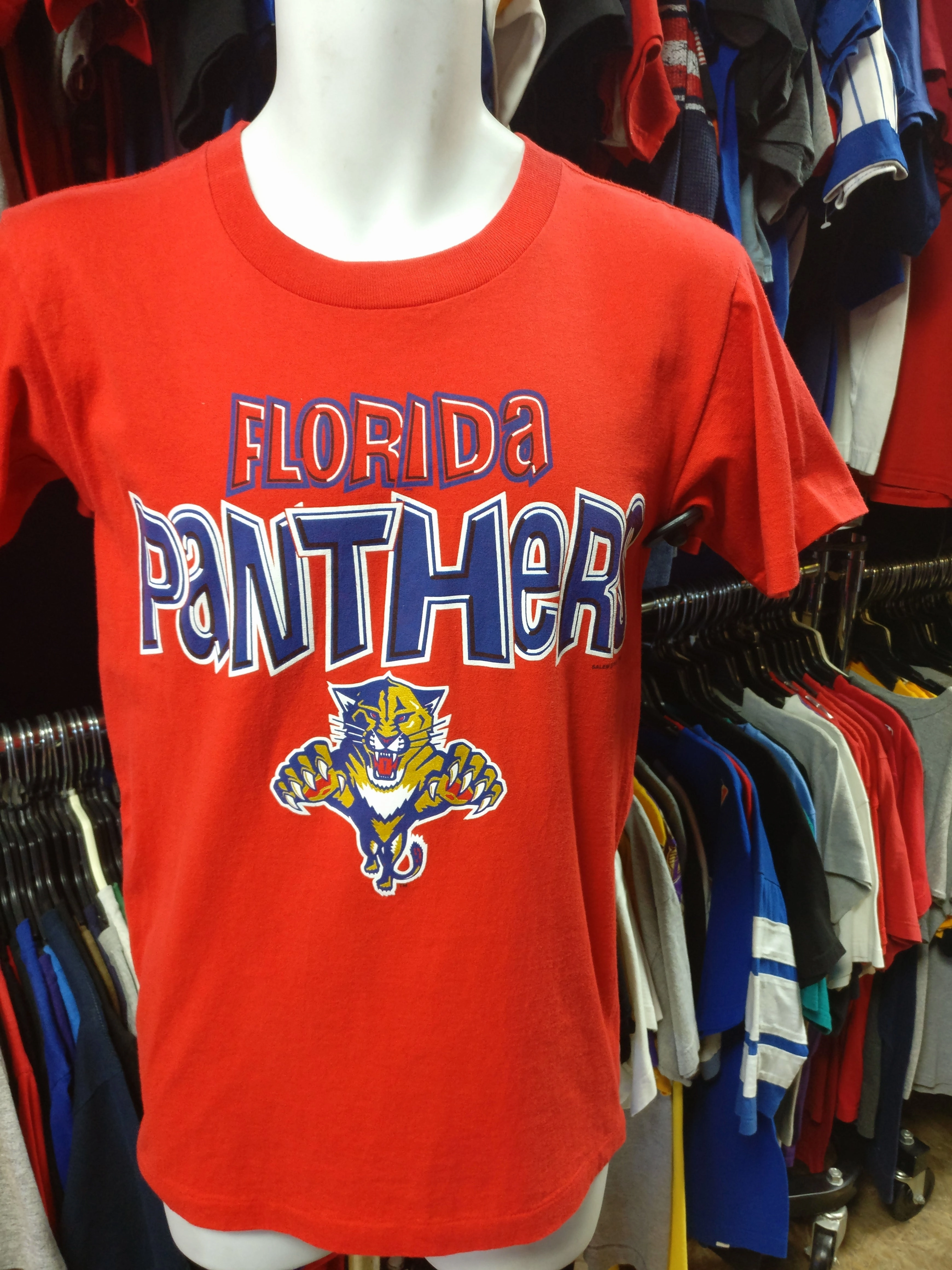 Vintage '93 FLORIDA PANTHERS NHL Salem Sportswear T-Shirt S