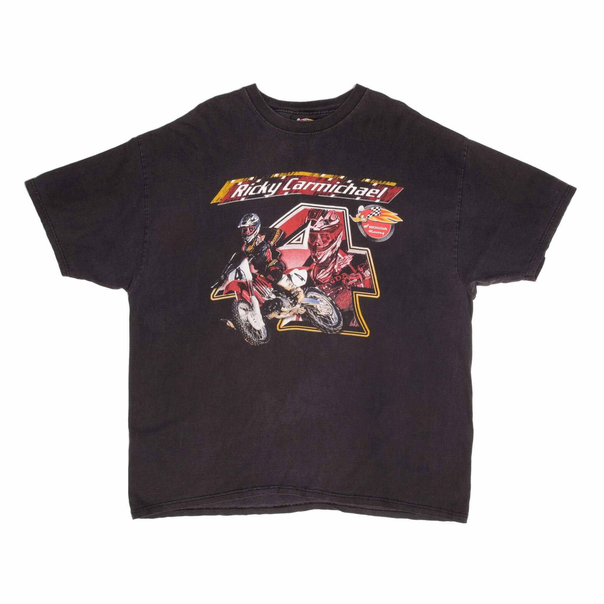 VINTAGE AMA MOTOCROSS RICKY CARMICHAEL TEE SHIRT 1990S SIZE 2XL