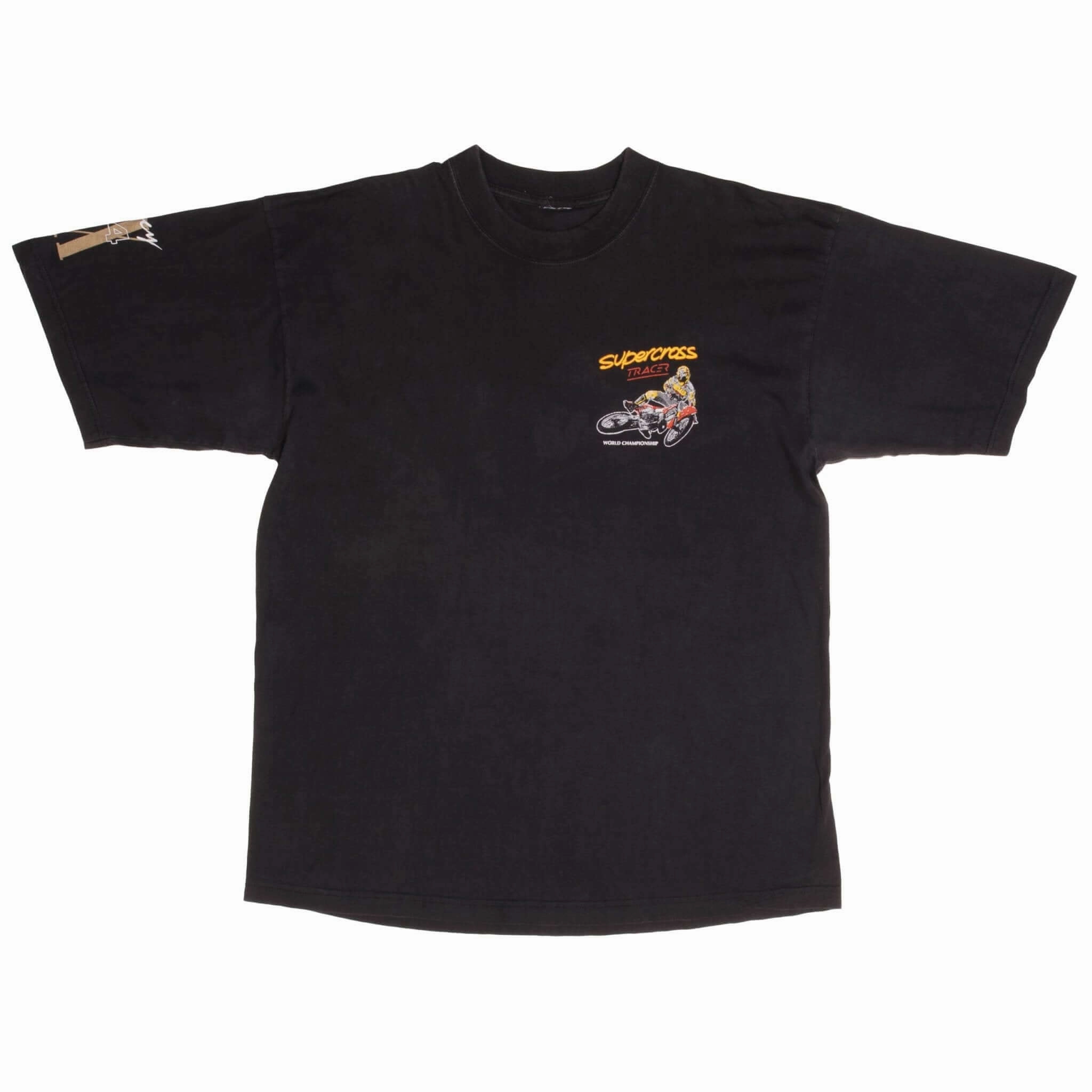 VINTAGE AMA MX MOTOCROSS SUPERCROSS TRACER PARIS BERCY TEE SHIRT 1994 XL