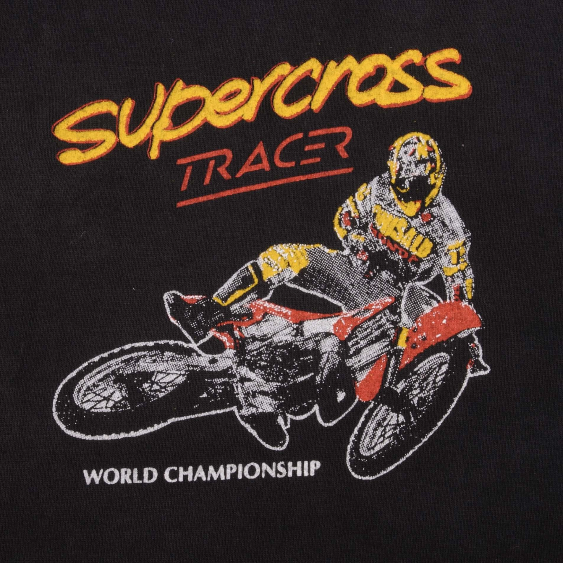 VINTAGE AMA MX MOTOCROSS SUPERCROSS TRACER PARIS BERCY TEE SHIRT 1994 XL