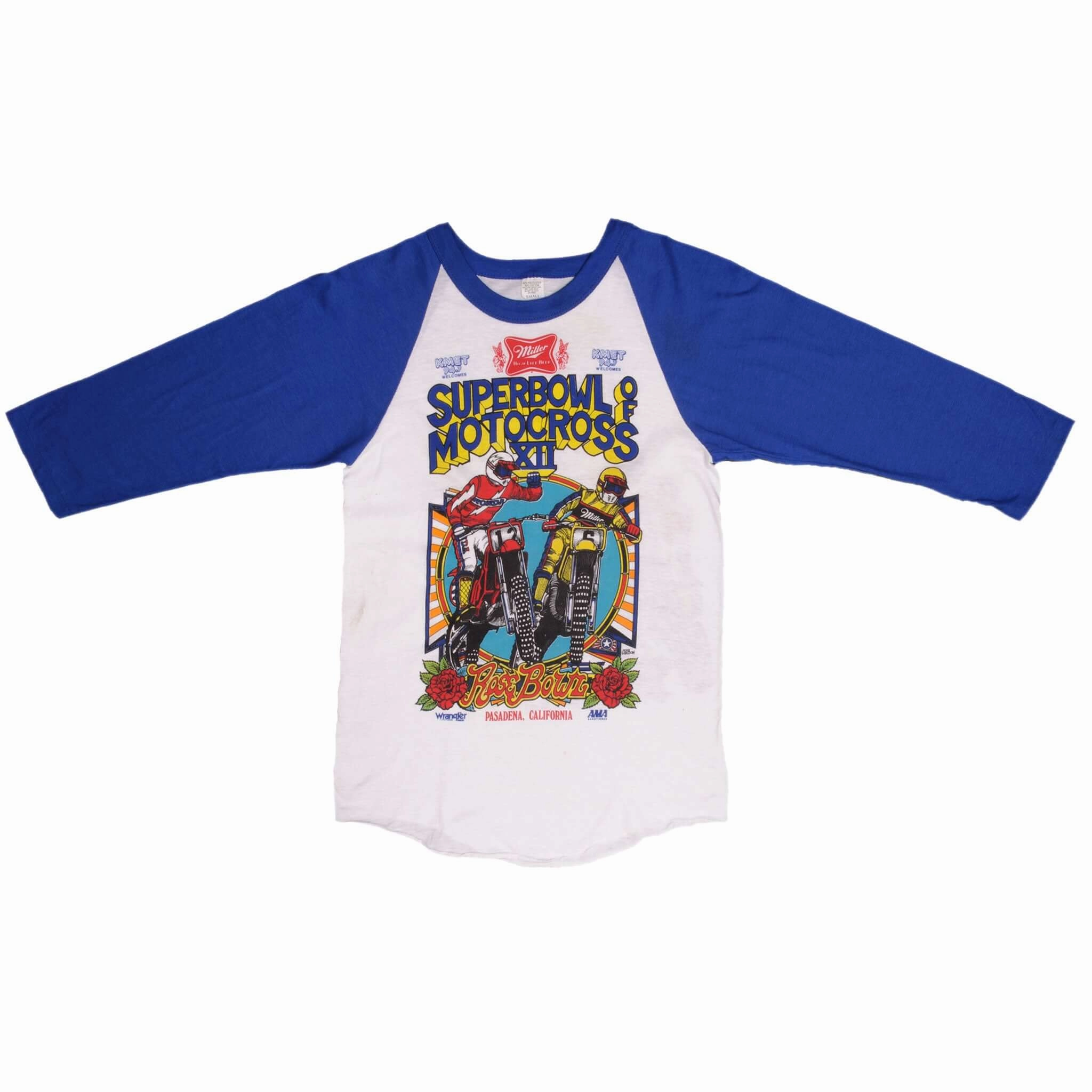 VINTAGE AMA SUPERBOWL OF MOTOCROSS 1983 ROSEBOWL TEE SHIRT SIZE XS