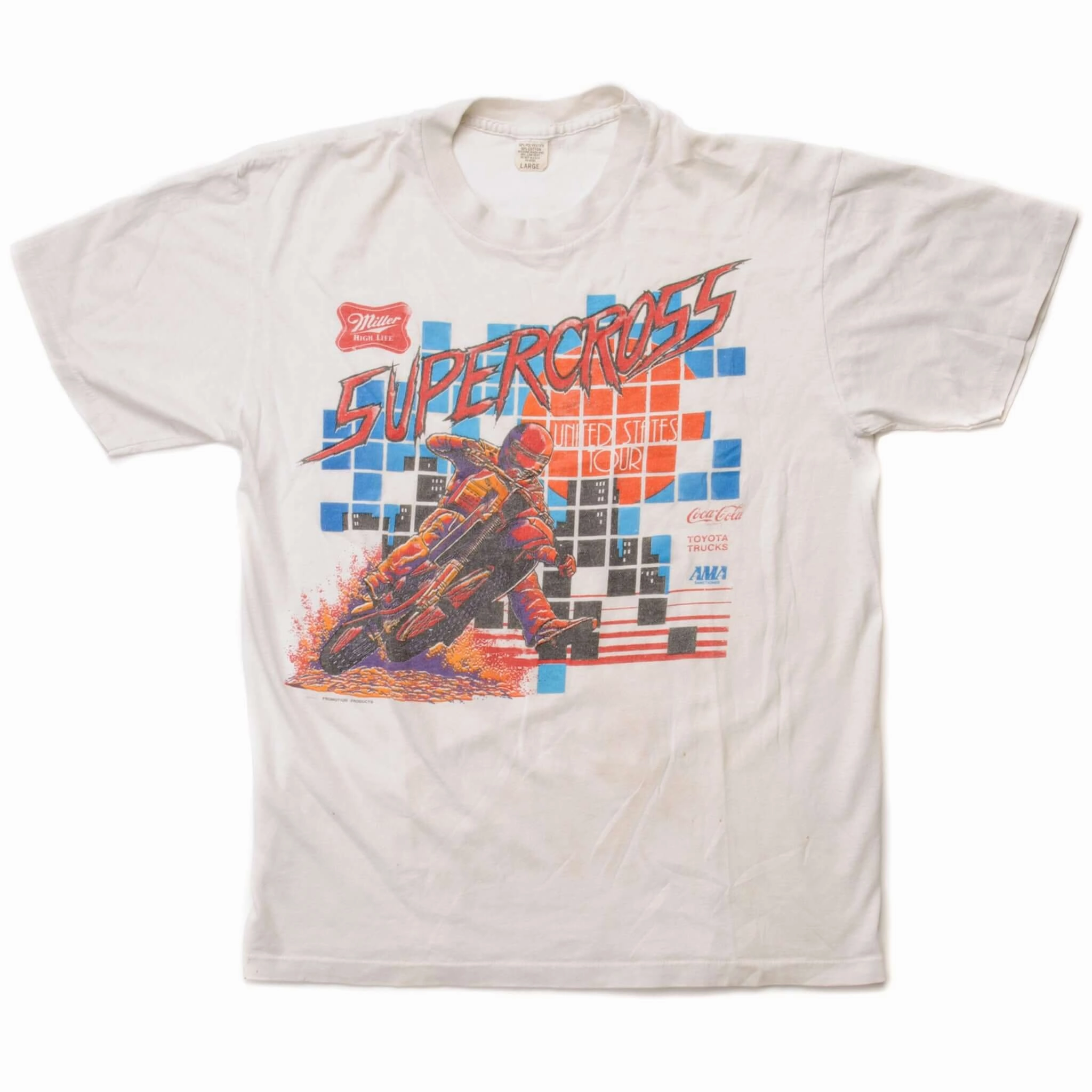 VINTAGE AMA SUPERCROSS CHAMPIONSHIP PROMO TEE SHIRT SIZE SMALL