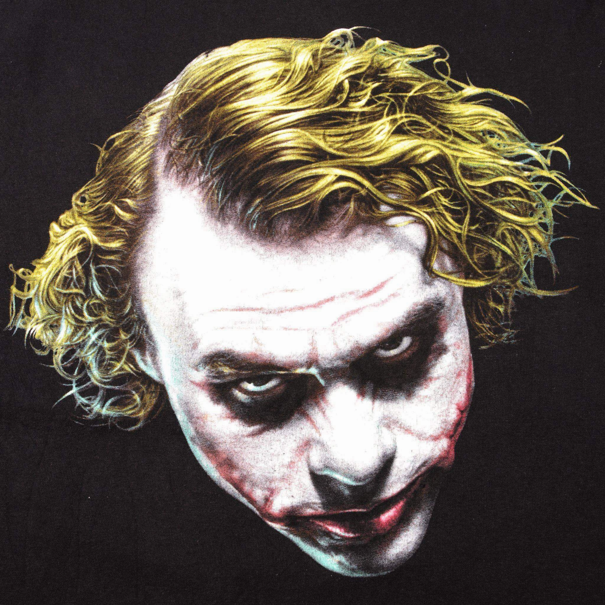 VINTAGE BATMAN MOVIE THE DARK KNIGHT THE JOKER TEE SHIRT SIZE XL