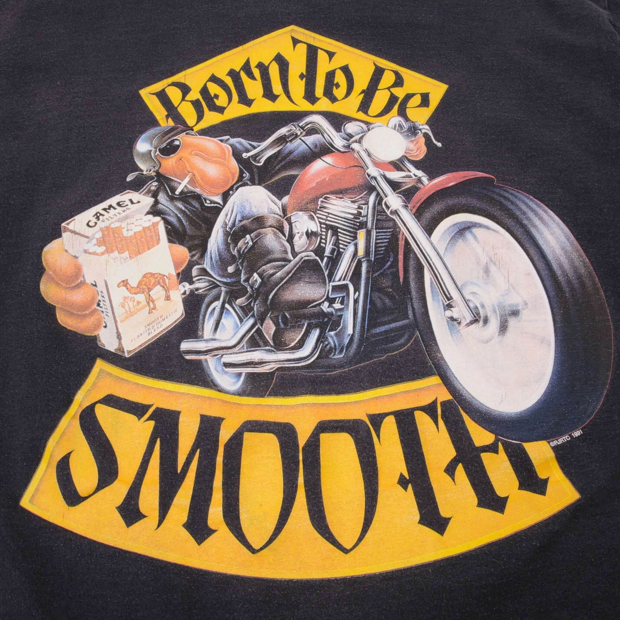 VINTAGE CAMEL BIKE WEEK DAYTONA BEACH  1991 TEE SHIRT SIZE LARGE MADE IN USA