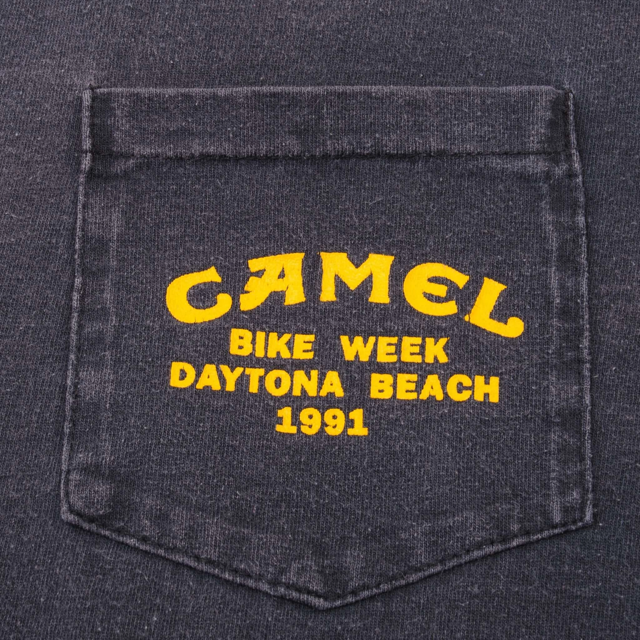 VINTAGE CAMEL BIKE WEEK DAYTONA BEACH  1991 TEE SHIRT SIZE LARGE MADE IN USA
