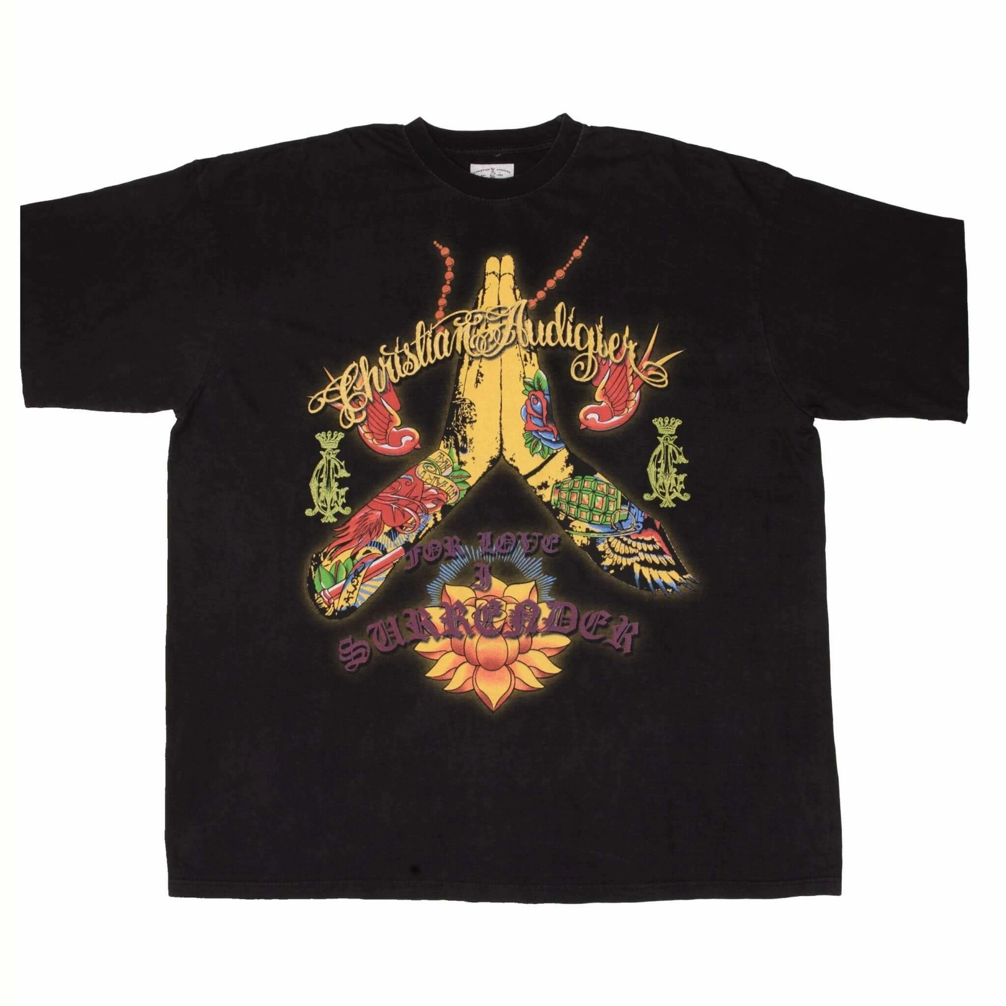 VINTAGE CHRISTIAN AUDIGIER LOS ANGELES TEE SHIRT 2000S SIZE 4XL
