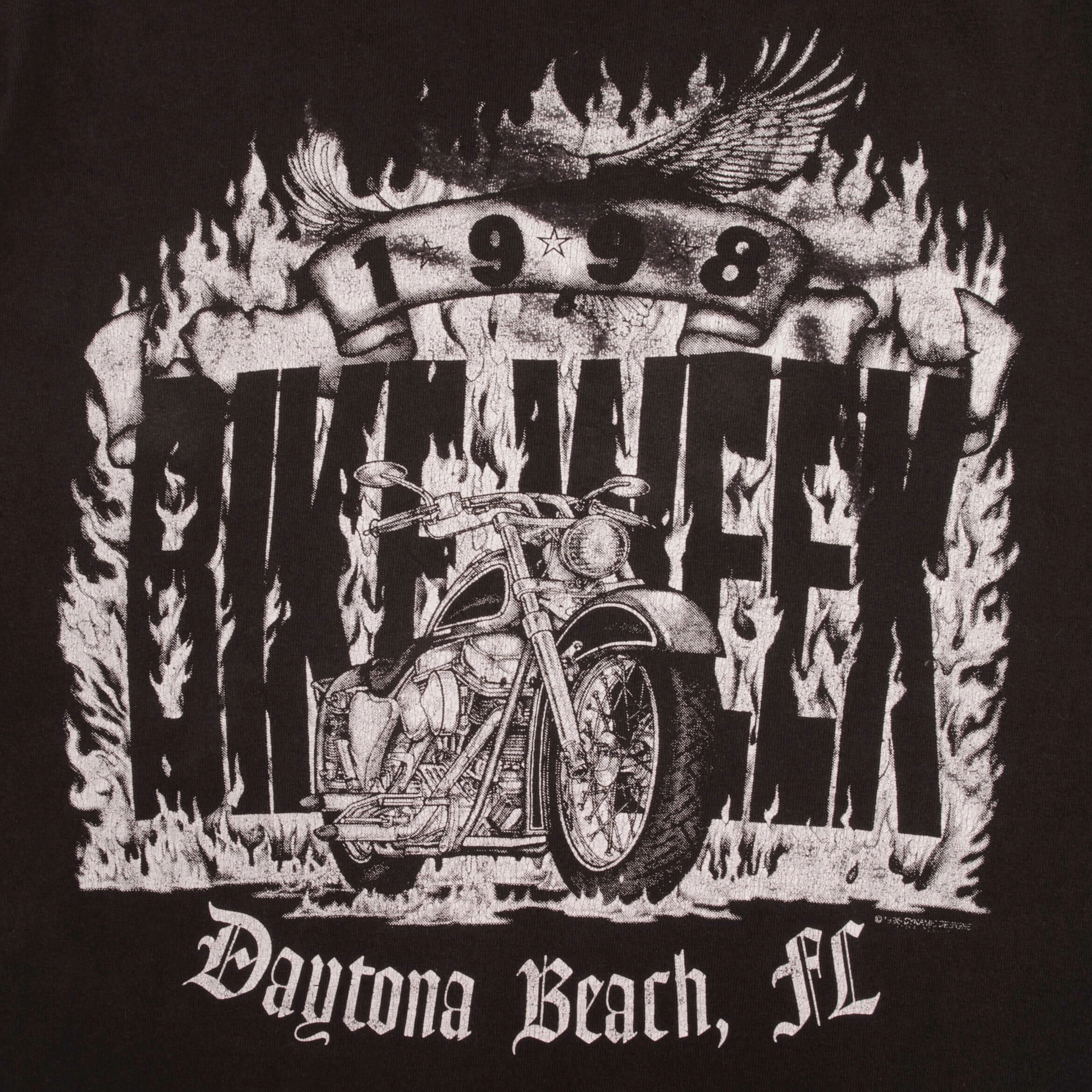 VINTAGE DAYTONA BEACH BIKE WEEK 1998 TEE SHIRT SIZE XL MADE IN USA