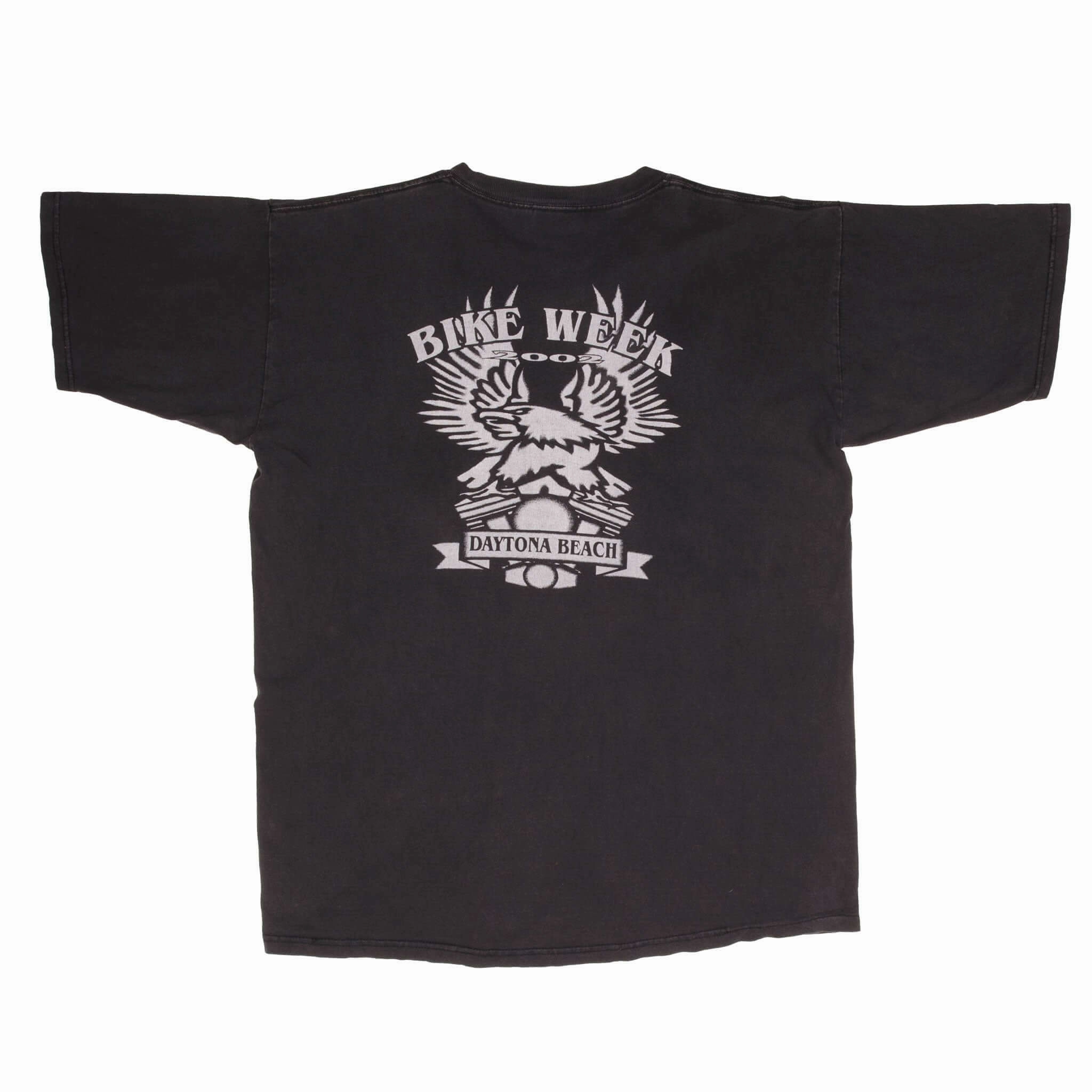 VINTAGE DAYTONA BEACH BIKE WEEK 2002 HELL YEAH TEE SHIRT SIZE XL