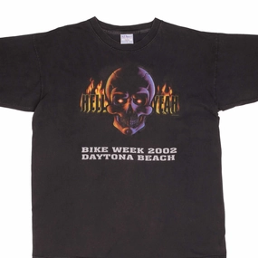 VINTAGE DAYTONA BEACH BIKE WEEK 2002 HELL YEAH TEE SHIRT SIZE XL