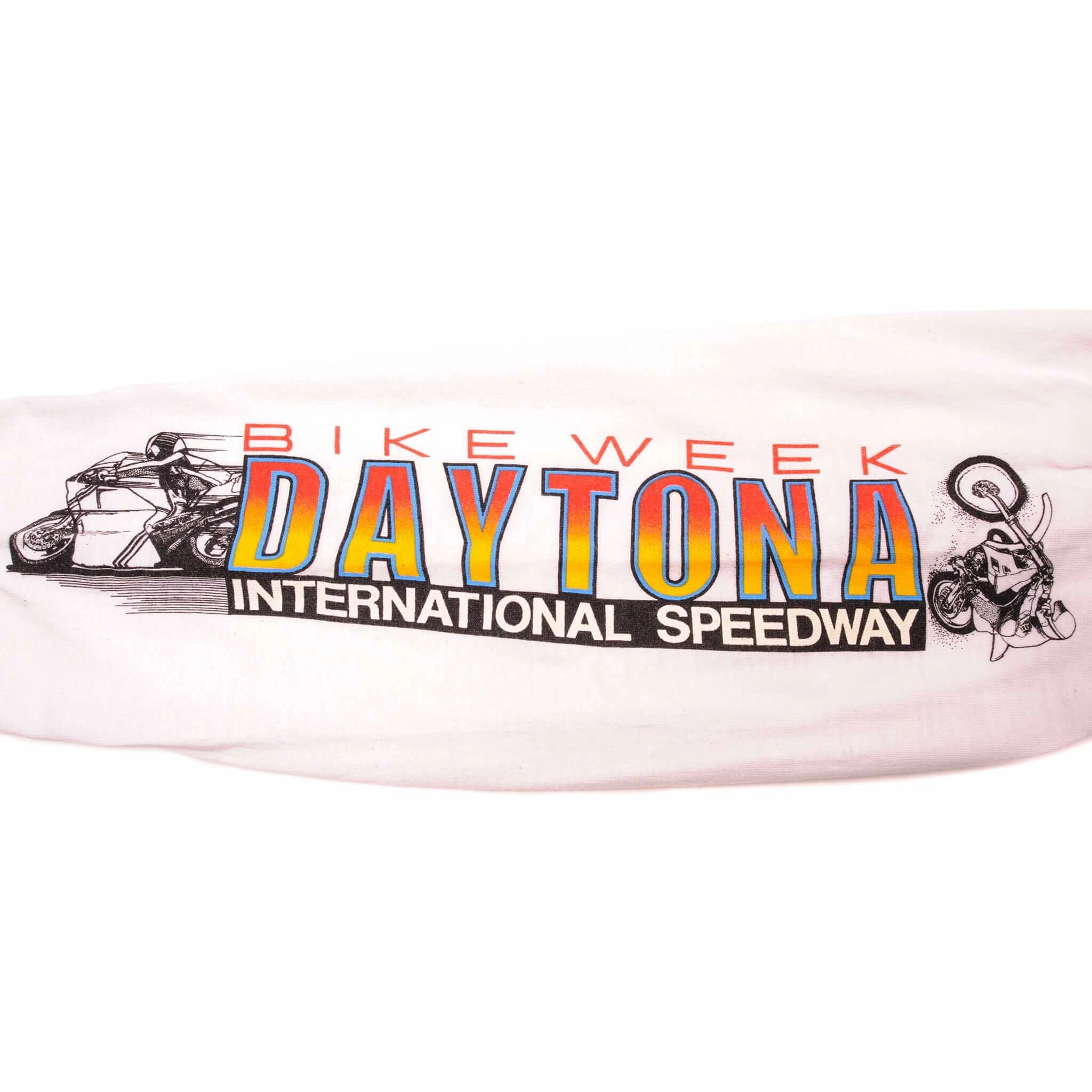 VINTAGE DAYTONA BIKE WEEK LONG SLEEVES TEE SHIRT 1990s SIZE MEDIUM MADE IN USA