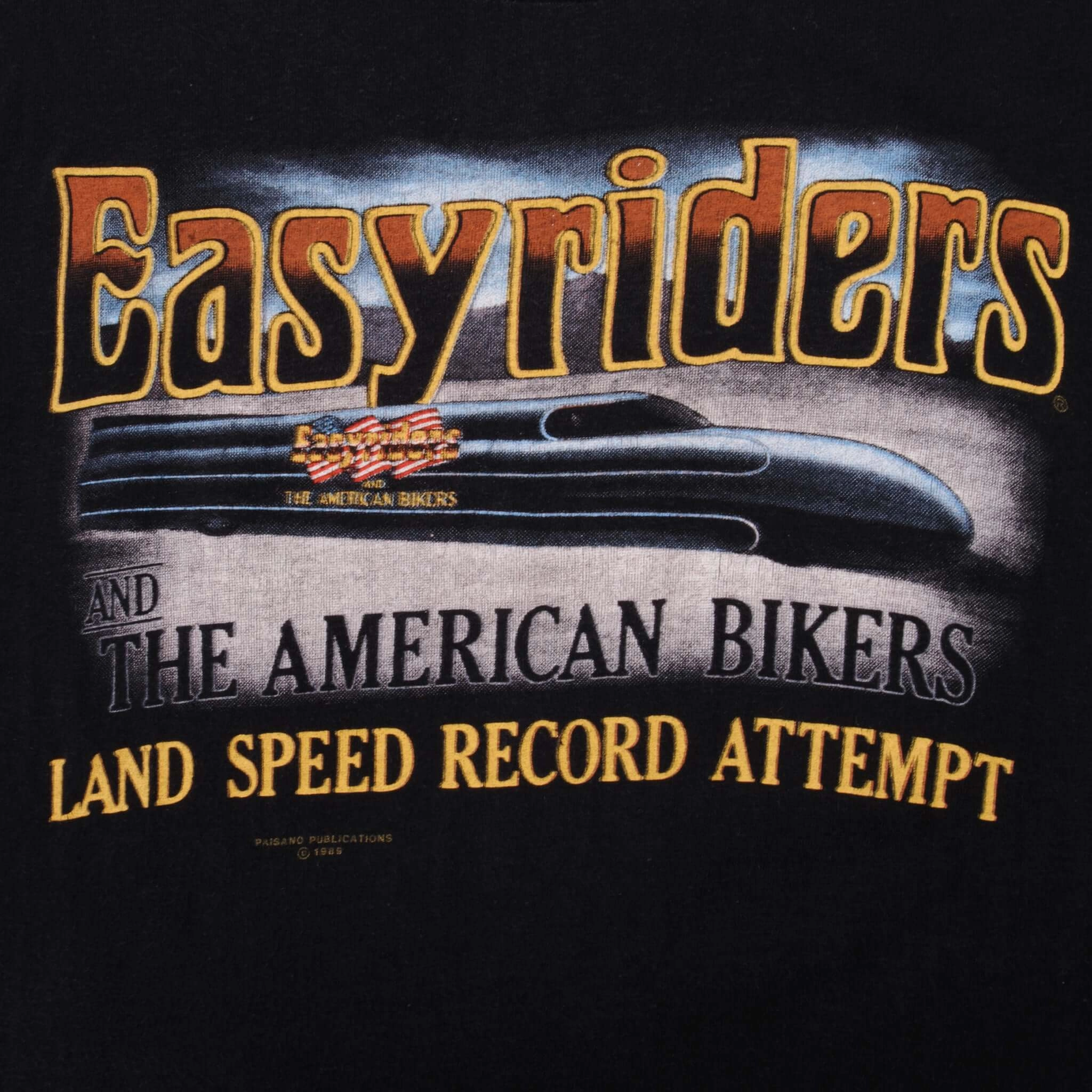 VINTAGE EASYRIDERS 3D EMBLEM TEE SHIRT 1989 SIZE XS MADE IN USA