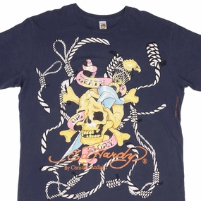 VINTAGE ED HARDY DEATH OR GLORY SKULL TEE SHIRT 2000S SIZE 2XL MADE IN USA