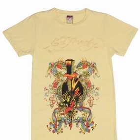 VINTAGE ED HARDY DRAGON TEE SHIRT 2000S SIZE XS MADE IN USA