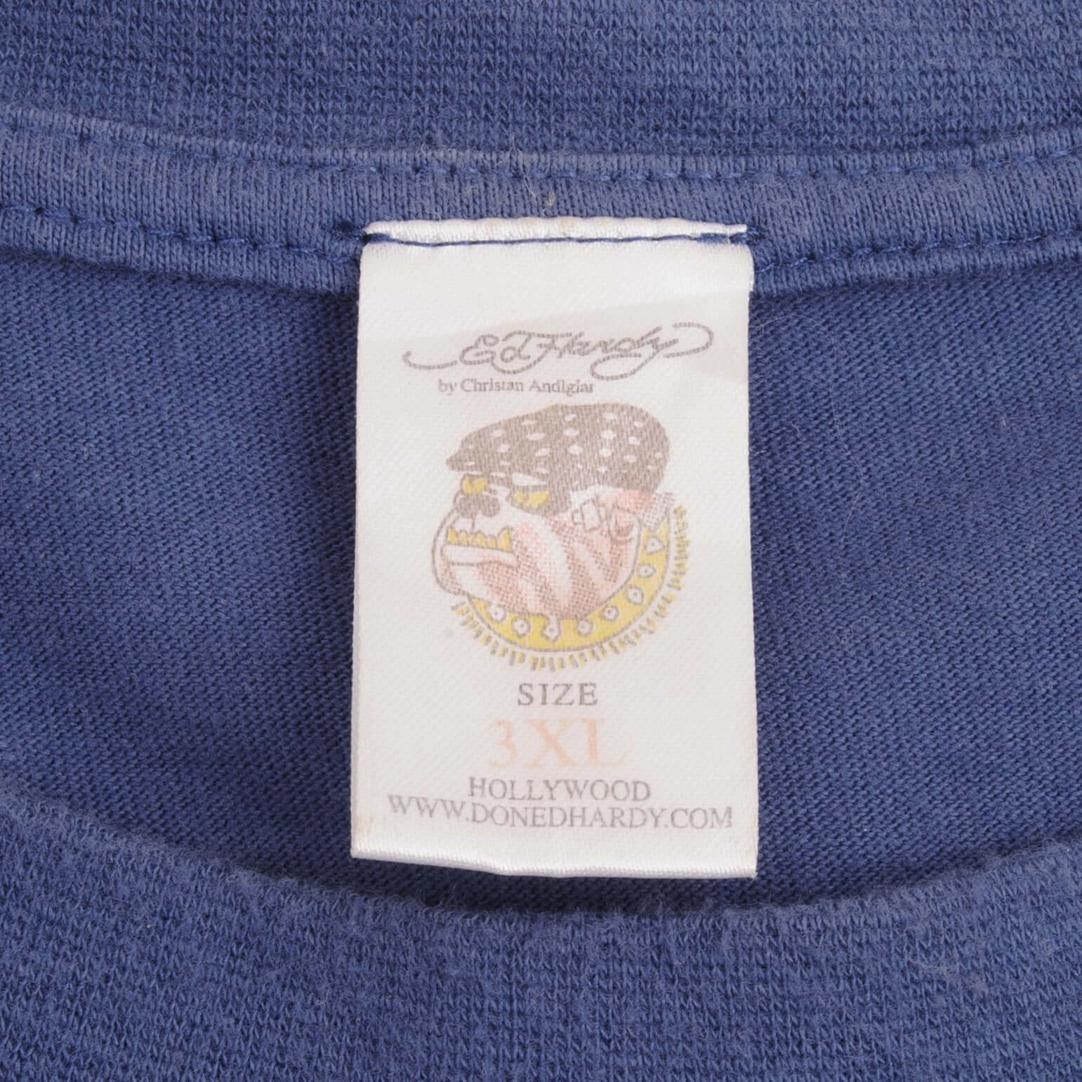 VINTAGE ED HARDY LOVE DIES HARD RHINESTONE TEE SHIRT 2000S SIZE XL MADE IN USA