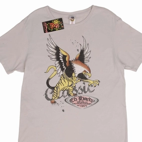 VINTAGE ED HARDY RHINESTONES TEE SHIRT 2000S SIZE MEDIUM DEADSTOCK
