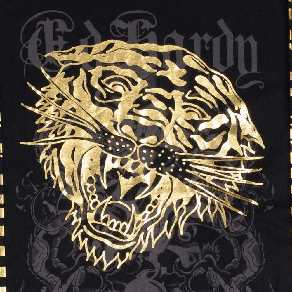 VINTAGE ED HARDY TIGER LONG SLEEVE TEE SHIRT 2000S SIZE XL MADE IN USA