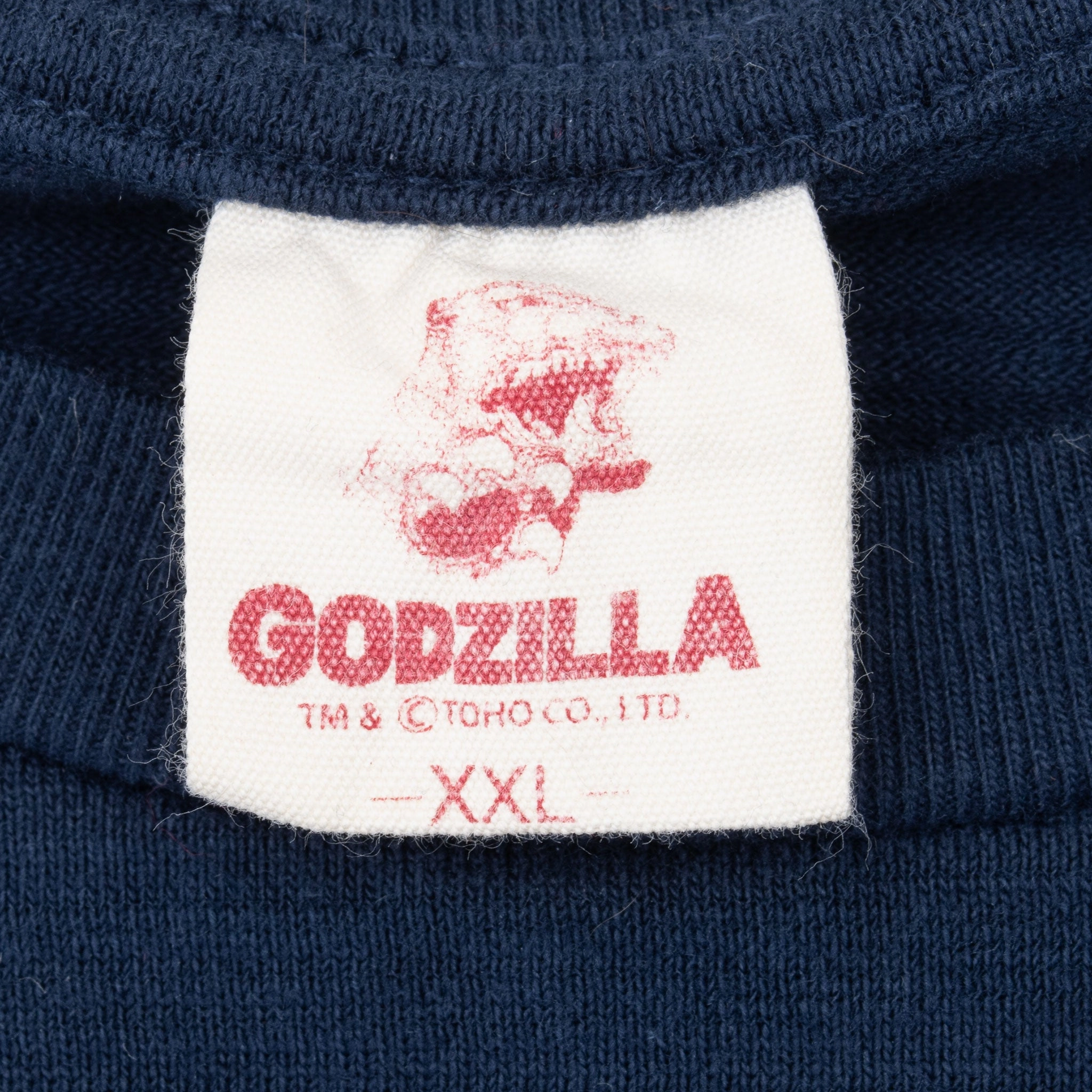 VINTAGE GODZILLA THE GREAT WAVE OFF KANAGAWA TEE SHIRT LARGE