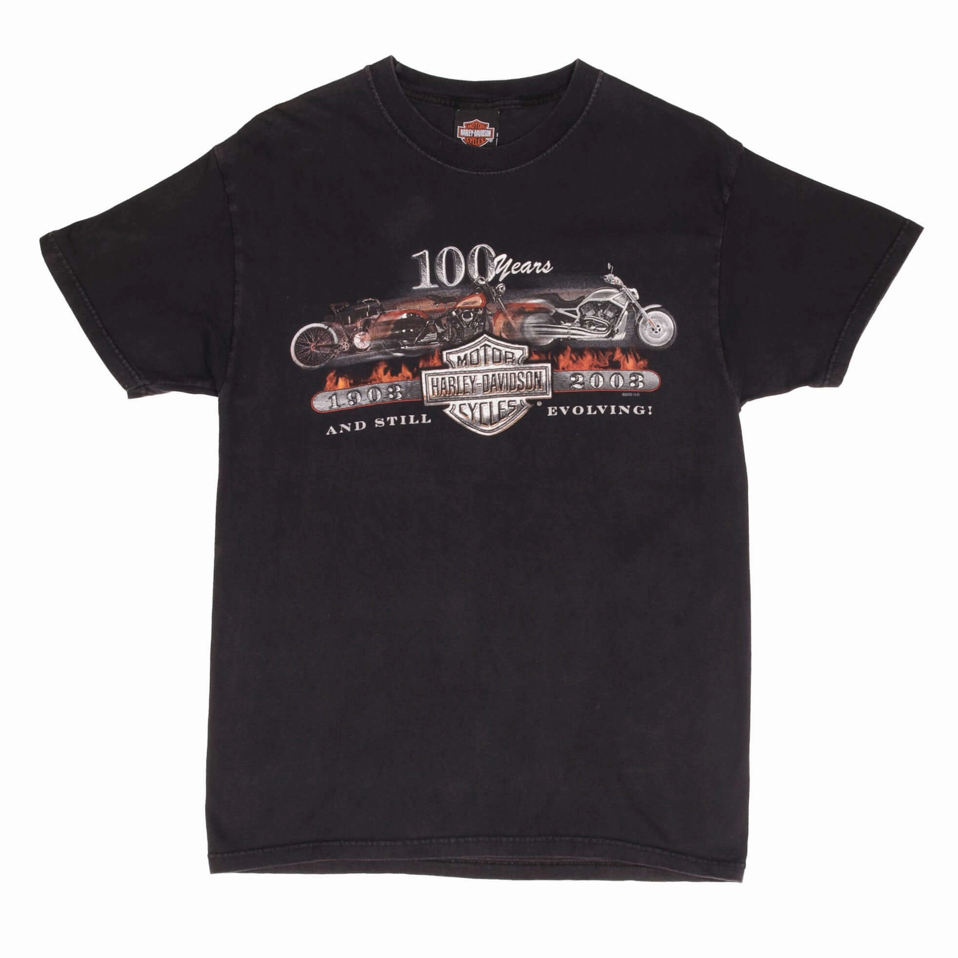 VINTAGE HARLEY DAVIDSON 100 YEARS LAS VEGAS TEE SHIRT 2003 MEDIUM MADE IN USA