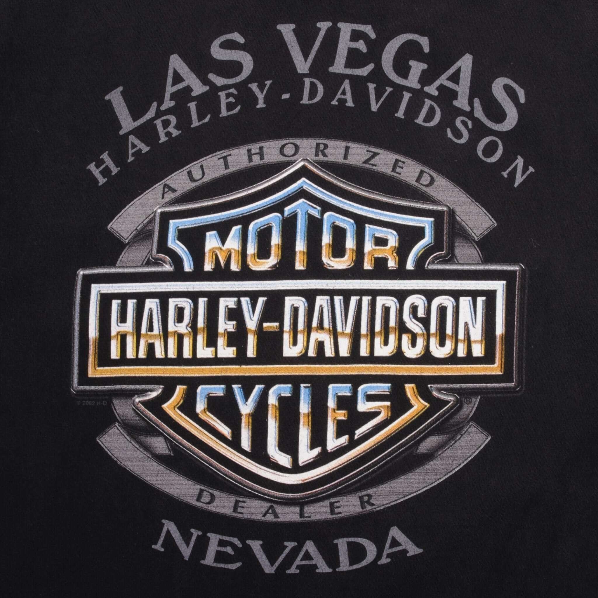VINTAGE HARLEY DAVIDSON 100 YEARS LAS VEGAS TEE SHIRT 2003 MEDIUM MADE IN USA