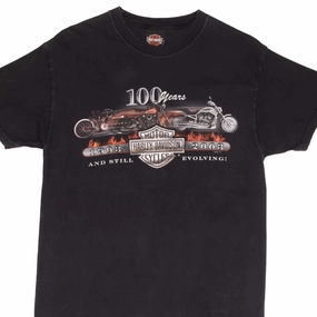 VINTAGE HARLEY DAVIDSON 100 YEARS LAS VEGAS TEE SHIRT 2003 MEDIUM MADE IN USA