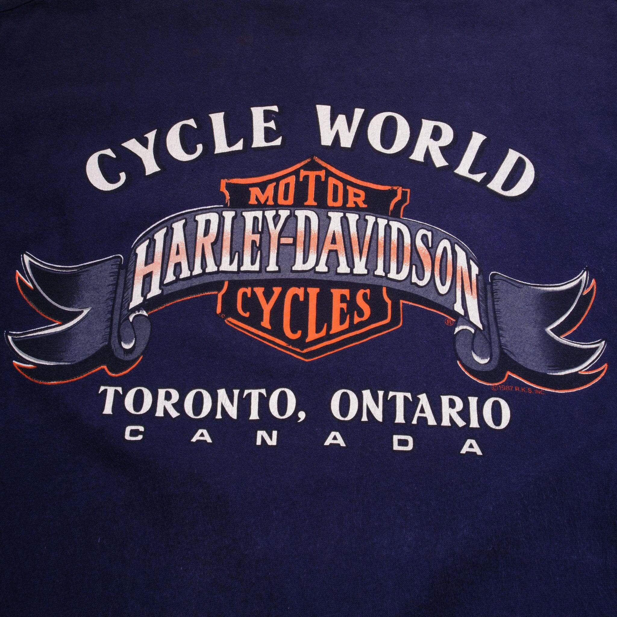 VINTAGE HARLEY DAVIDSON 1987 TEE SHIRT SIZE XL MADE IN USA