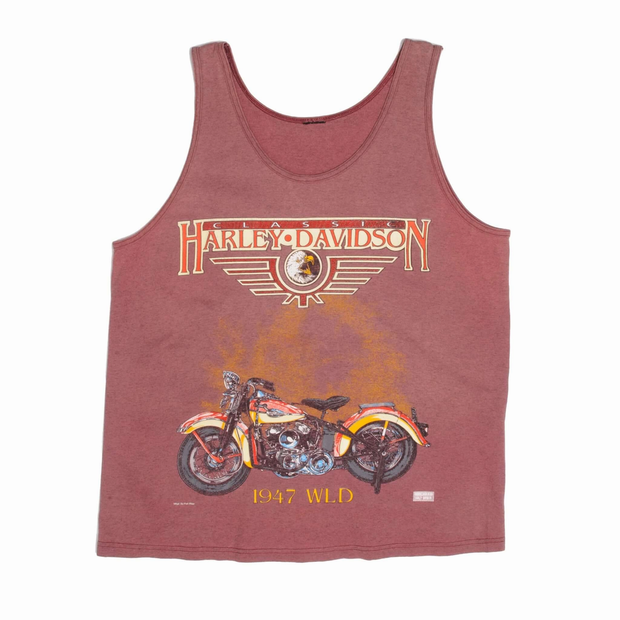 VINTAGE HARLEY DAVIDSON 1990S TANK TOP TEE SHIRT SIZE LARGE