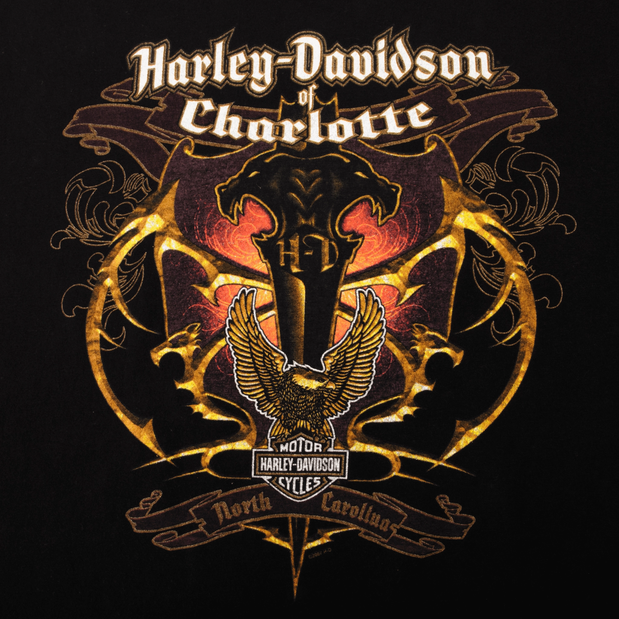 VINTAGE HARLEY DAVIDSON 2008 TEE SHIRT SIZE XL MADE IN USA
