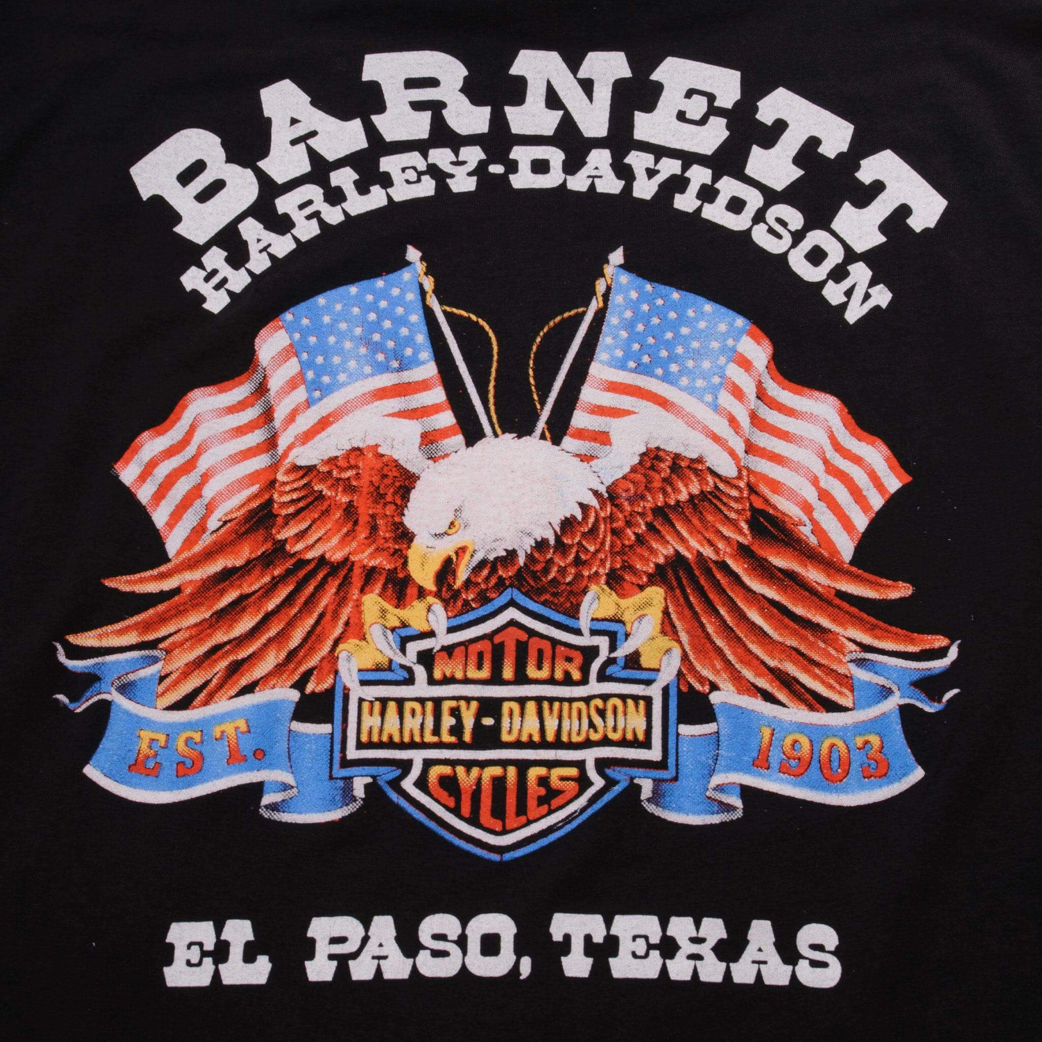 VINTAGE HARLEY DAVIDSON 3D EMBLEM 1986 TEE SHIRT SIZE LARGE MADE IN USA