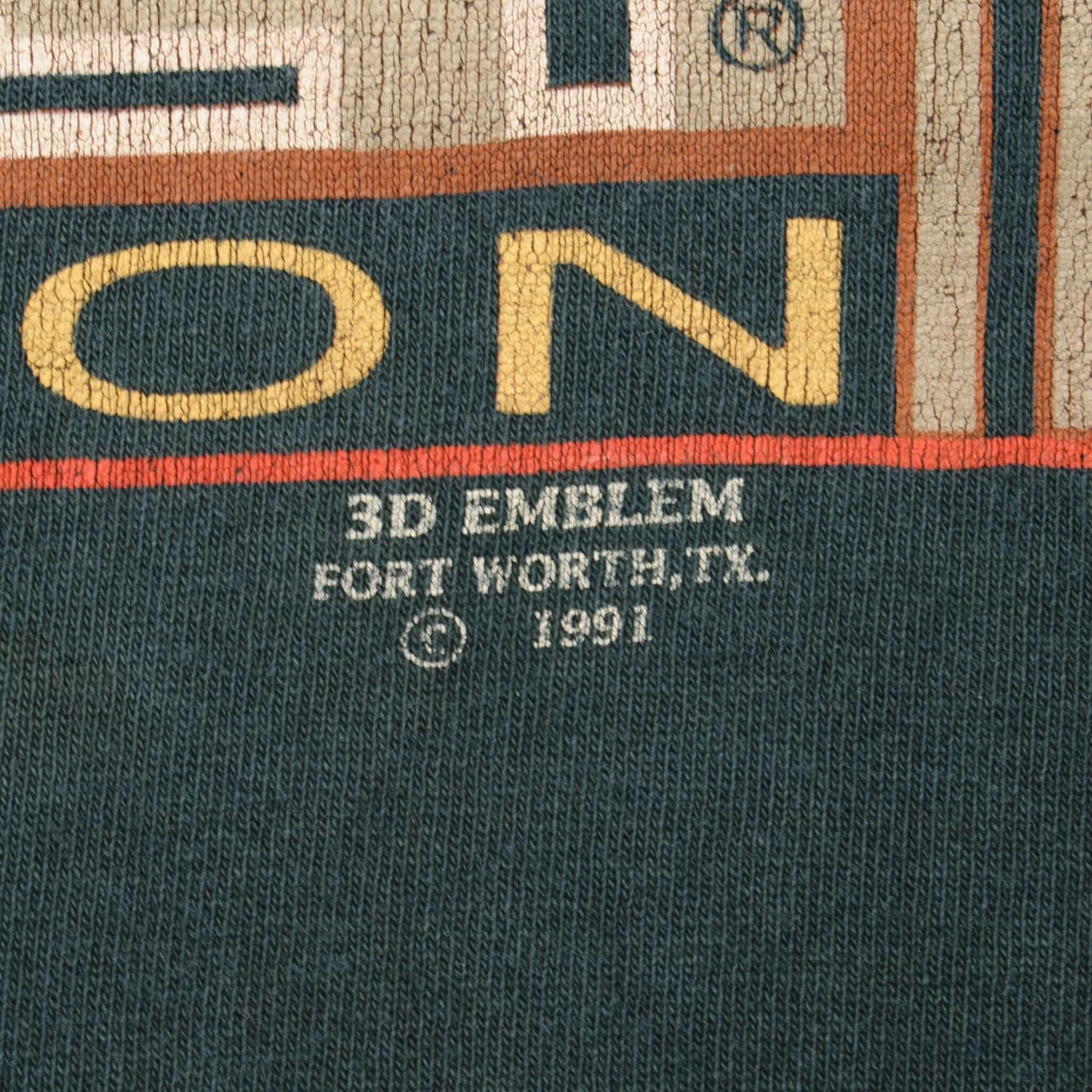 VINTAGE HARLEY DAVIDSON 3D EMBLEM TEE SHIRT 1991 SIZE XL MADE IN USA