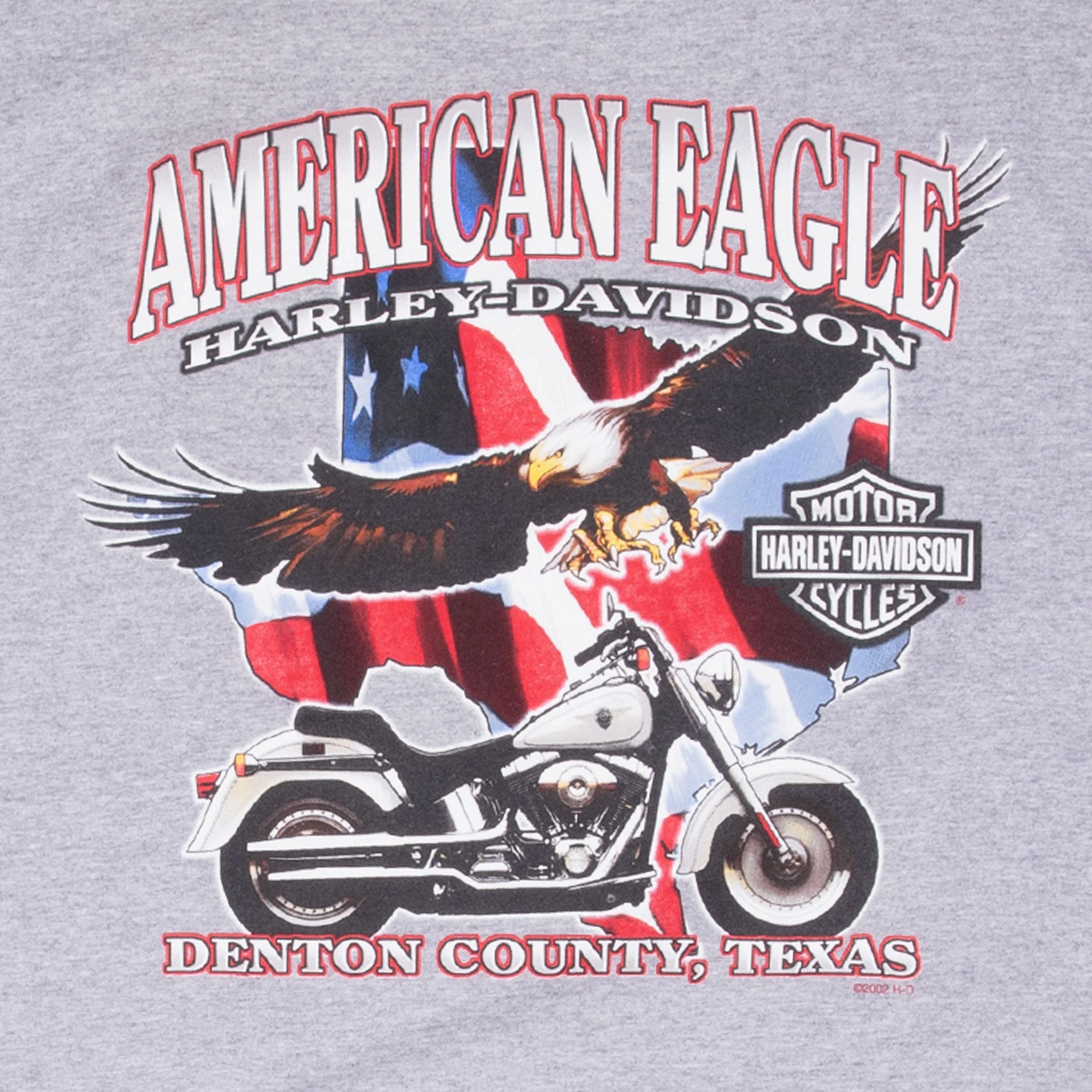 VINTAGE HARLEY DAVIDSON AMERICAN EAGLE 2006 TEE SHIRT XL MADE IN USA