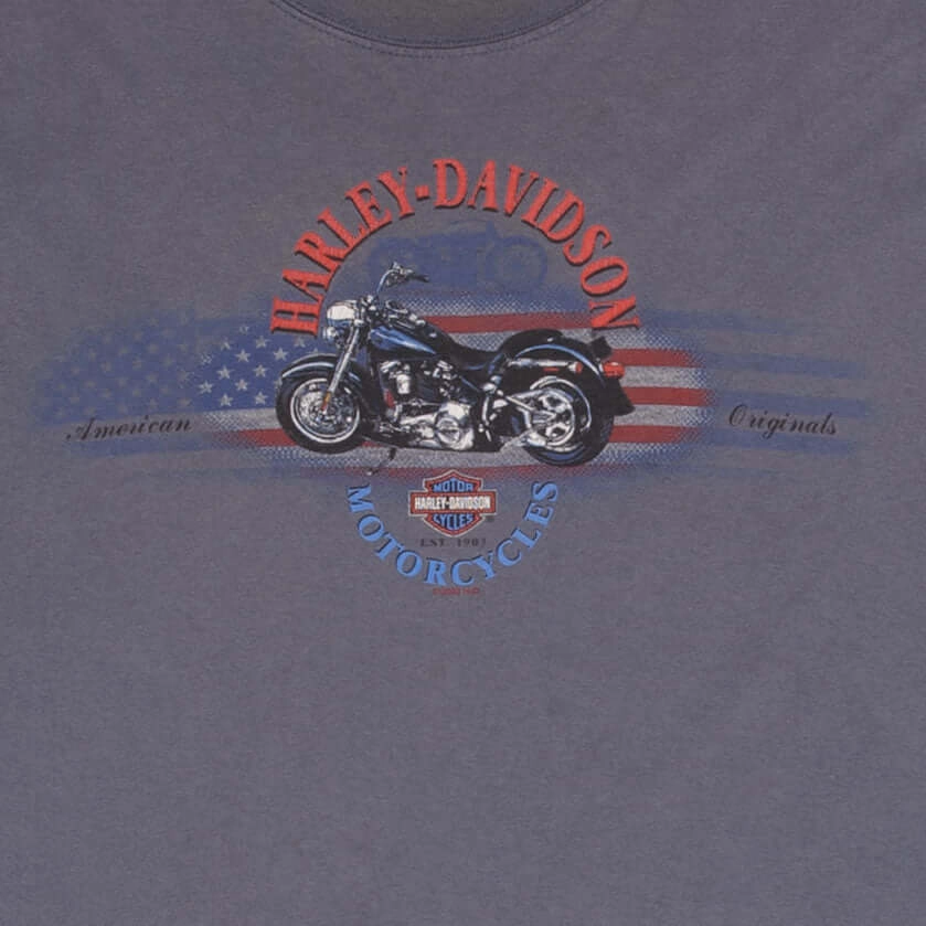 VINTAGE HARLEY DAVIDSON AMSTERDAM 2003 TANK TOP TEE SHIRT LARGE MADE IN USA