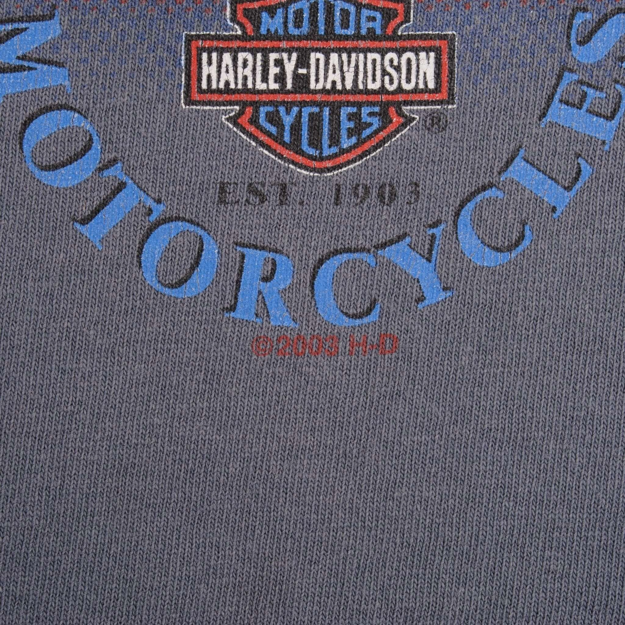 VINTAGE HARLEY DAVIDSON AMSTERDAM 2003 TANK TOP TEE SHIRT LARGE MADE IN USA