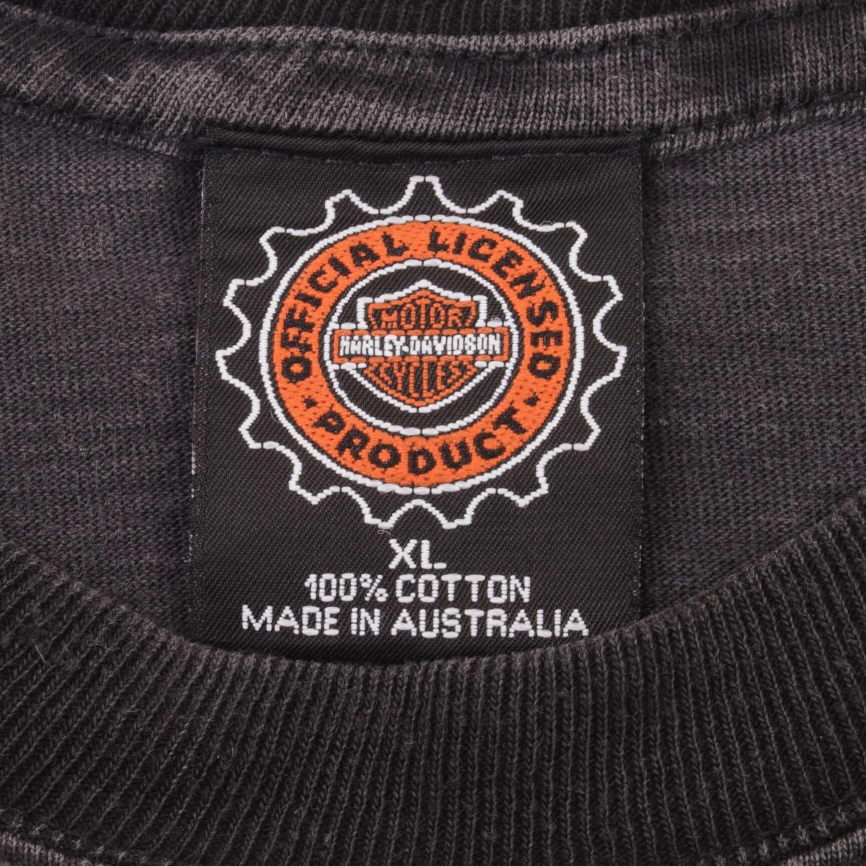 VINTAGE HARLEY DAVIDSON AUSTRALIA TEE SHIRT 1996 SIZE LARGE