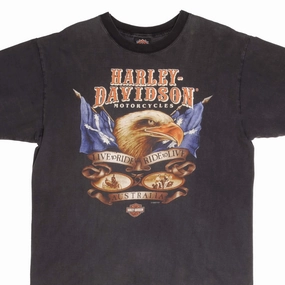 VINTAGE HARLEY DAVIDSON AUSTRALIA TEE SHIRT 1996 SIZE LARGE