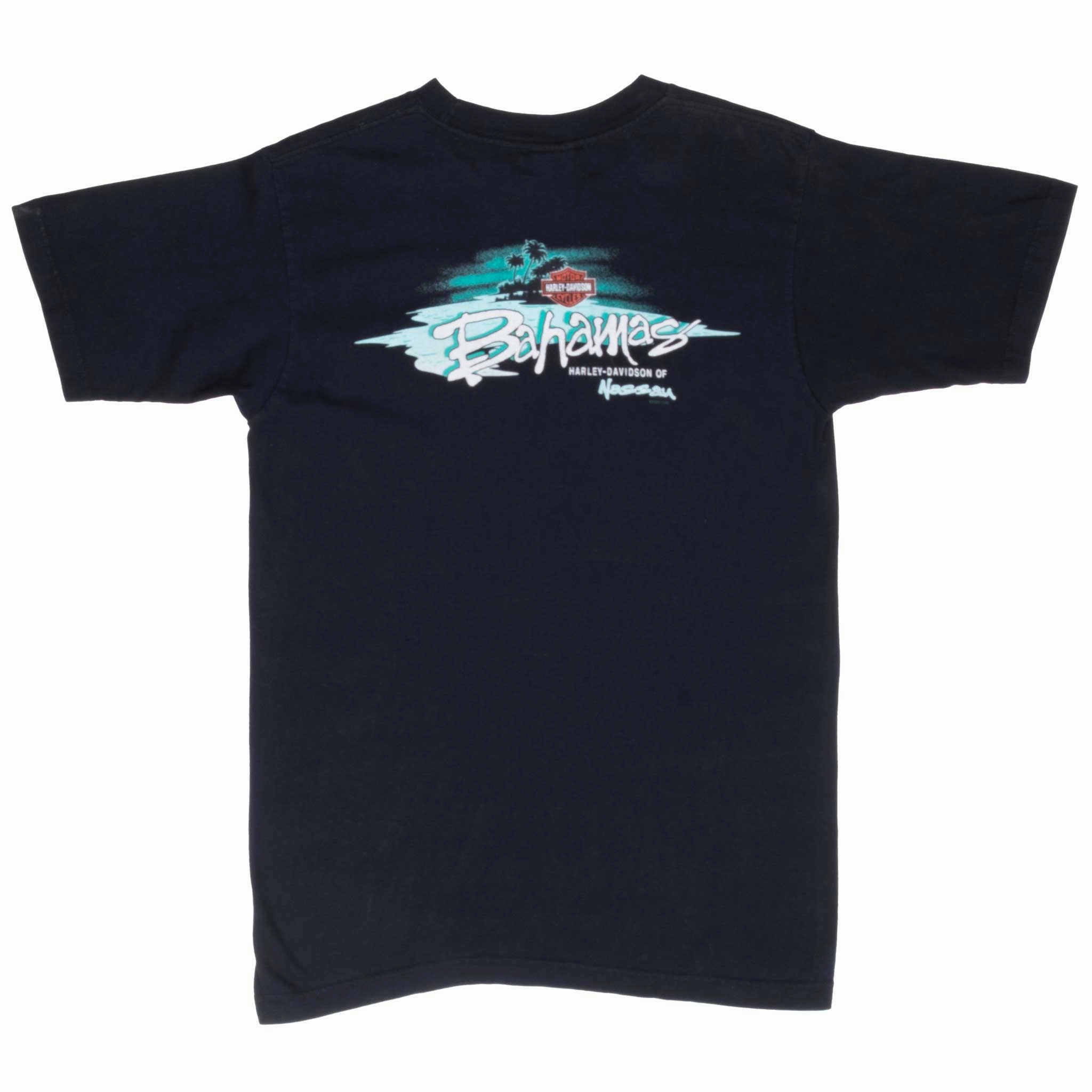 VINTAGE HARLEY DAVIDSON BAHAMAS 2003 TEE SHIRT MEDIUM MADE IN USA