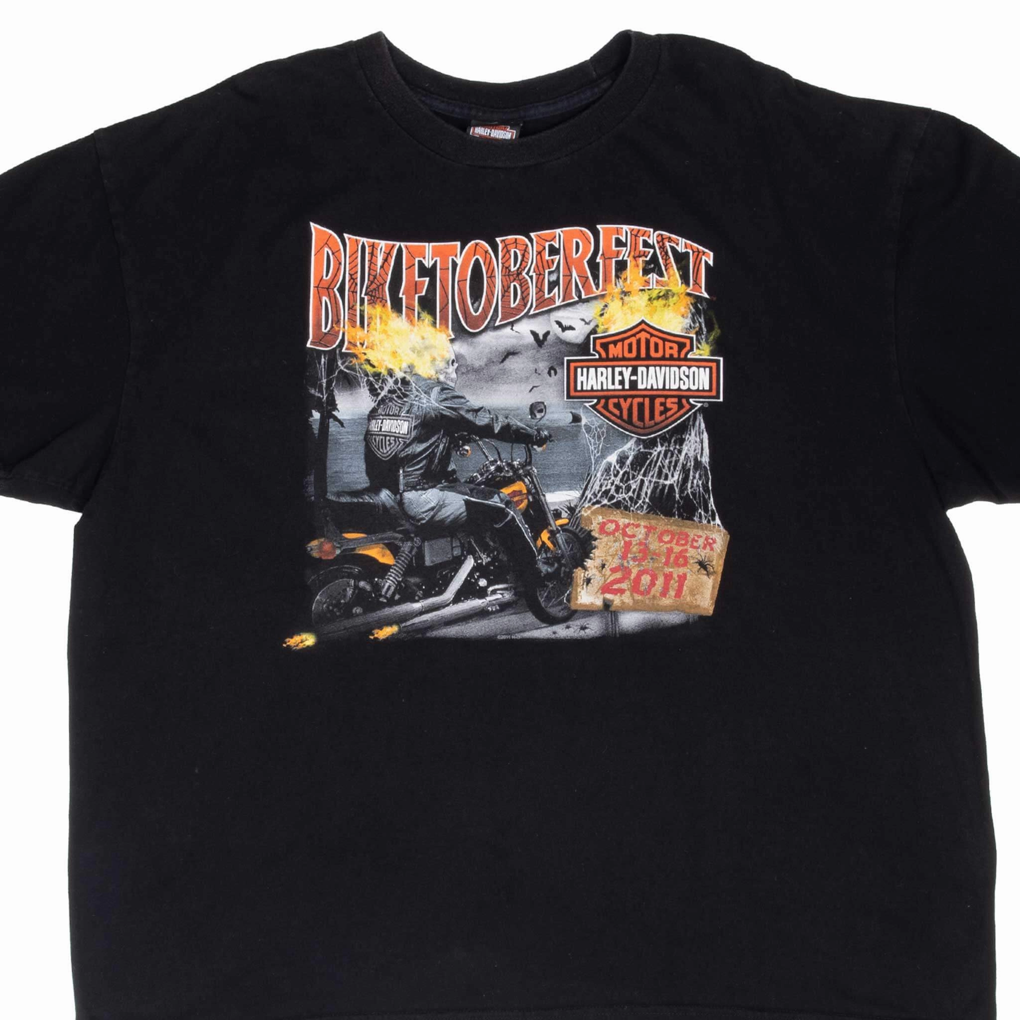 VINTAGE HARLEY DAVIDSON BIKETOBERFEST TEE SHIRT 2011 3XL