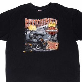 VINTAGE HARLEY DAVIDSON BIKETOBERFEST TEE SHIRT 2011 3XL